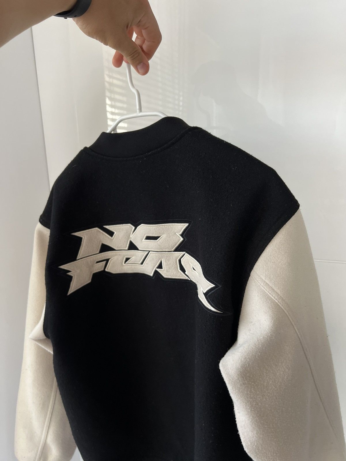 Teddy Fleece No Fear x H&M Big Logo Avant Garde Y2K Bomber