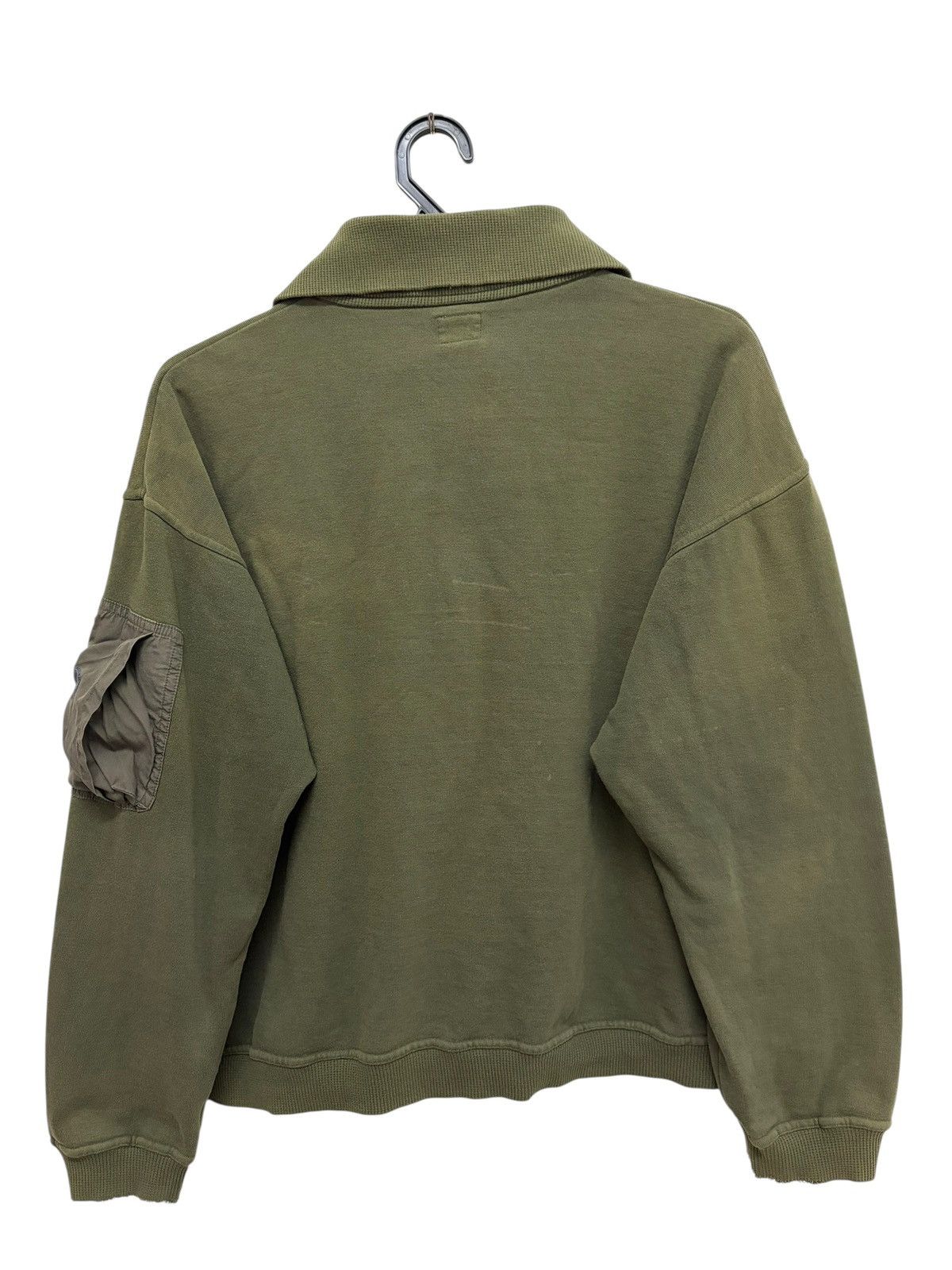 Nigel Cabourn NIGEL CABOURN 🫒 MILITARY HALF ZIP PULLOVER UTILITY POCKET Size US M / EU 48-50 / 2 - 2 Thumbnail