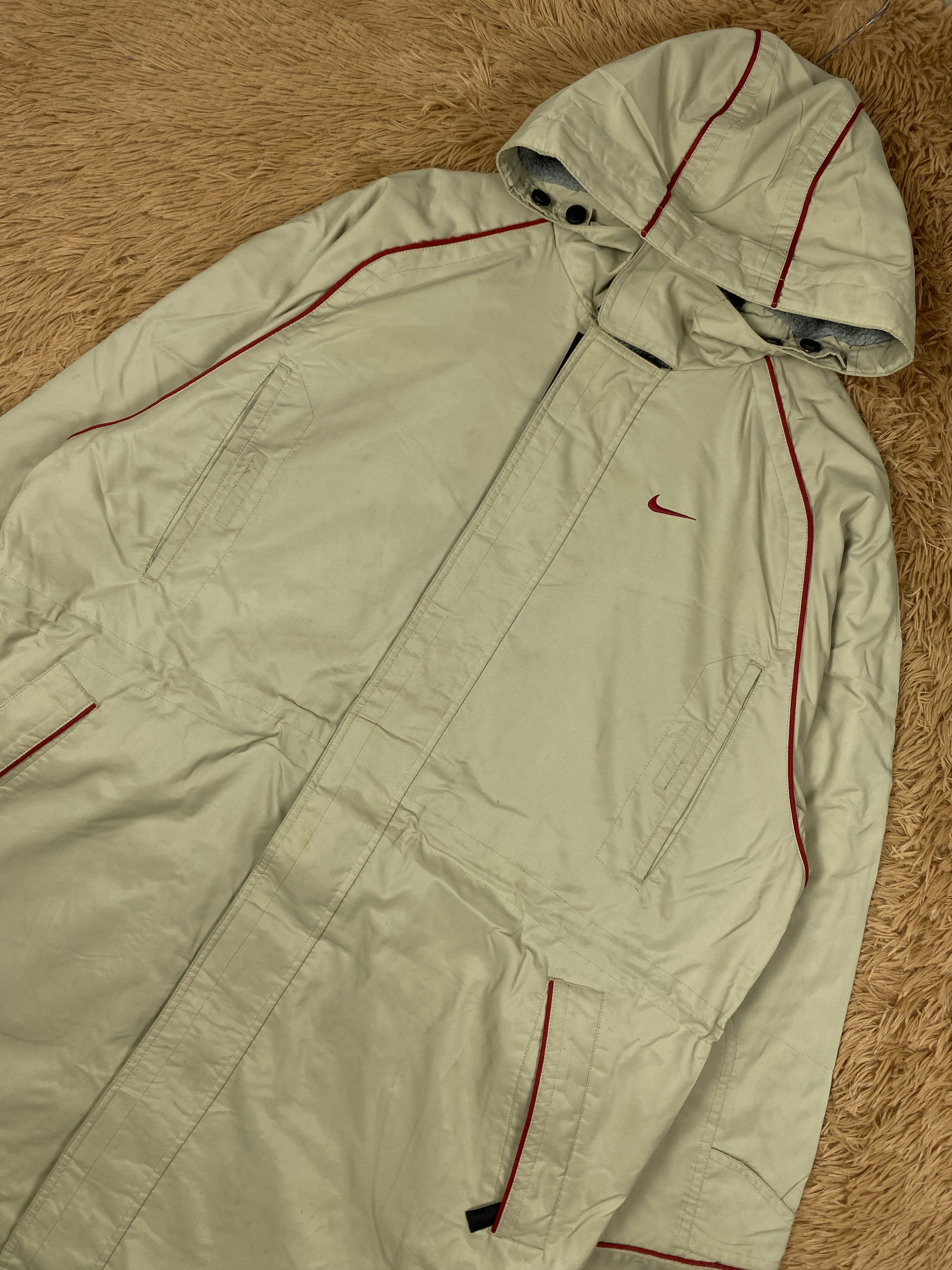 Nike Vintage Nike With Hoodie Long Jacket DJ0991 Size US M / EU 48-50 / 2 - 2 Thumbnail