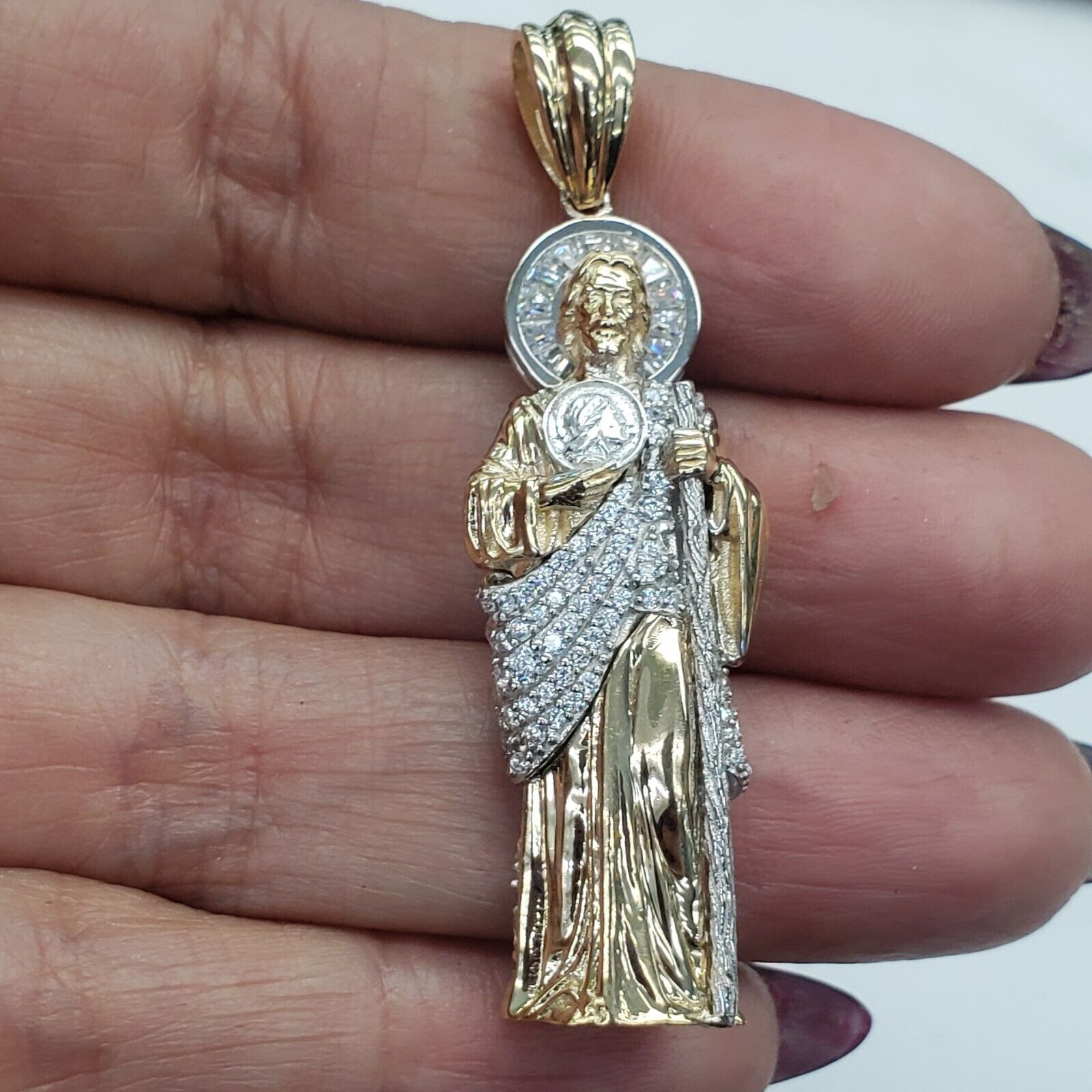 Other 3d Real 14k Gold Saint Jude judas Pendant charm Size ONE SIZE - 10 Thumbnail
