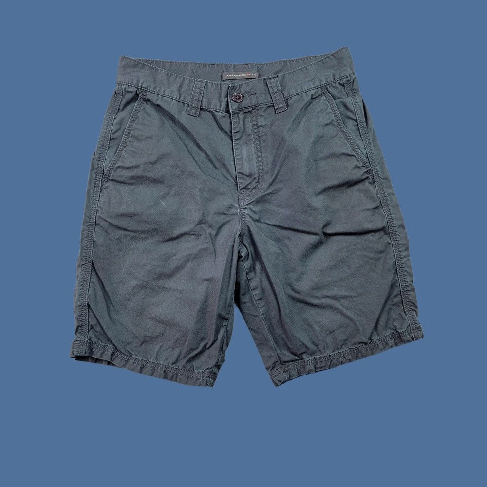 John Varvatos John Varvatos U.S.A. Shorts Mens 28 Black Cotton Twill Zip Fly Casual Chino Shorts, Flat Front, Pockets, VW Regular Fit, 8in Inseam, Solid, Mens Size US 28 / EU 44 - 1 Thumbnail