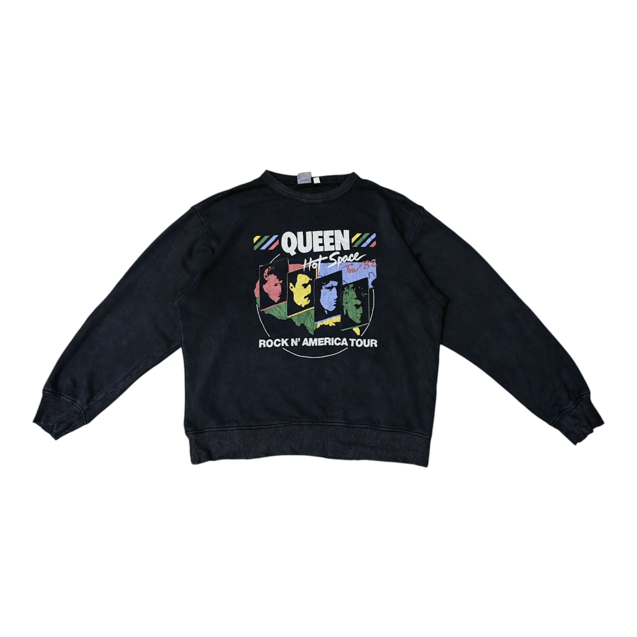GU GU X Queen Rock 'N America Tour' 82 Sweatshirt Size US L / EU 52-54 / 3 - 1 Thumbnail