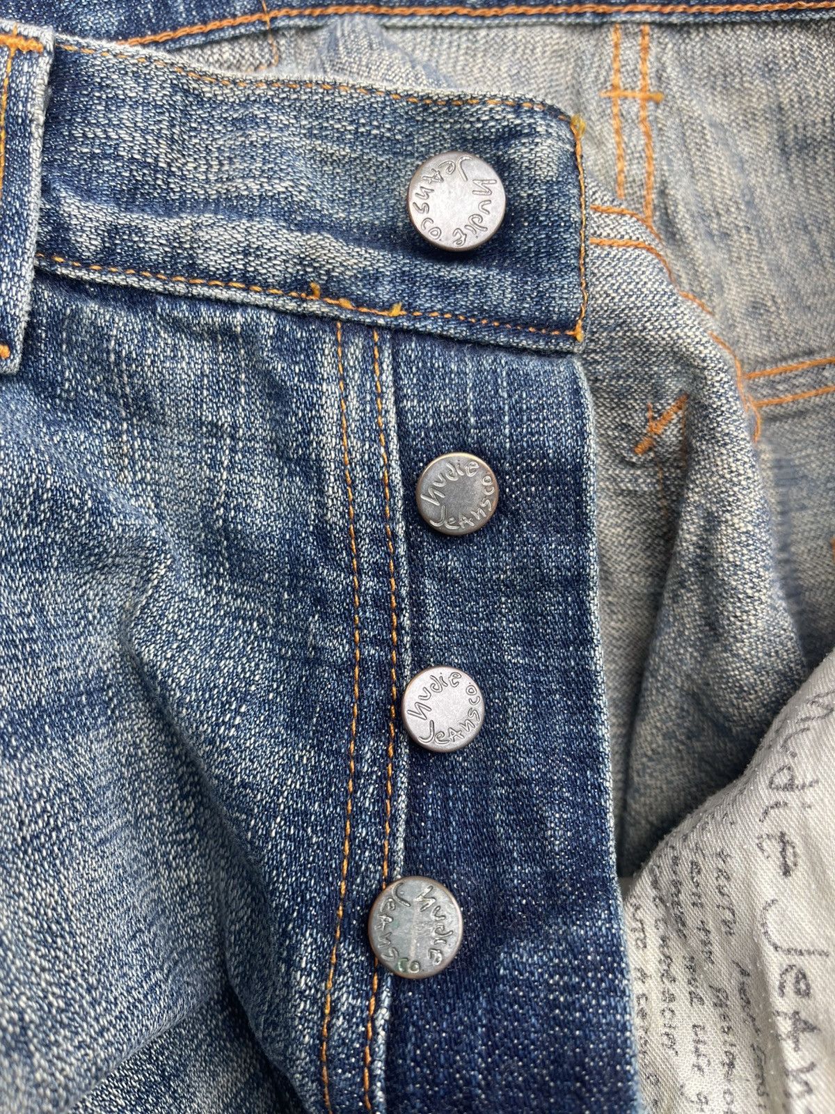 Nudie Jeans Nudie Jeans Co. Even Steven "Heaven Broken Blue" Distressed Size US 32 / EU 48 - 12 Thumbnail