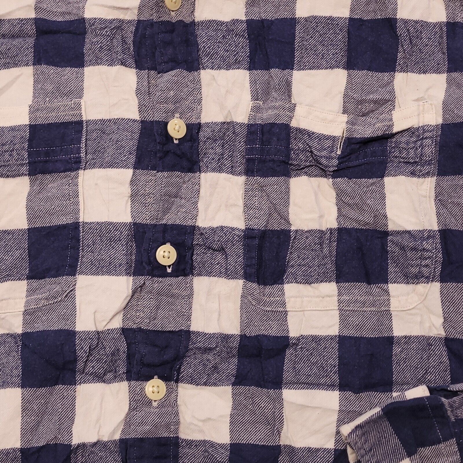 J.Crew JCrew Mercantile Gingham Flannel Shirt Mens Size M Blue Size US M / EU 48-50 / 2 - 4 Thumbnail
