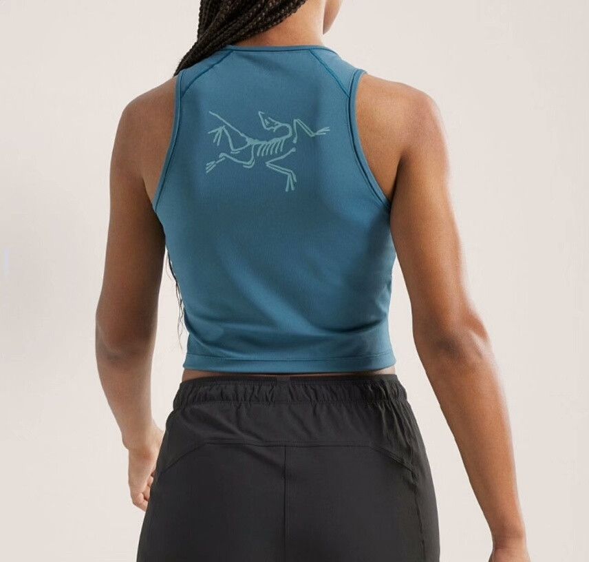 m_moriabc Women's Serene Blue Soria Tank Top Size L / US 10 / IT 46 - 1 Thumbnail