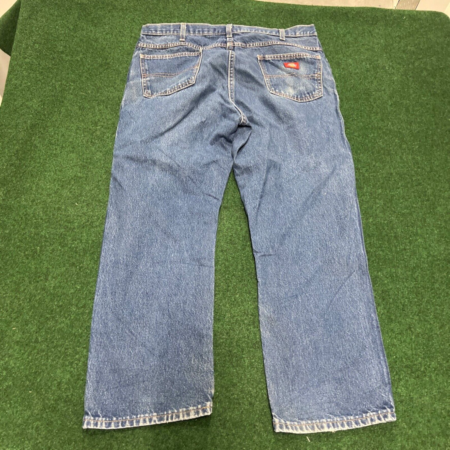 Dickies Dickies Jeans Mens 40x30 Blue Denim Straight Leg Cotton Workwear Size US 40 / EU 56 - 1 Thumbnail