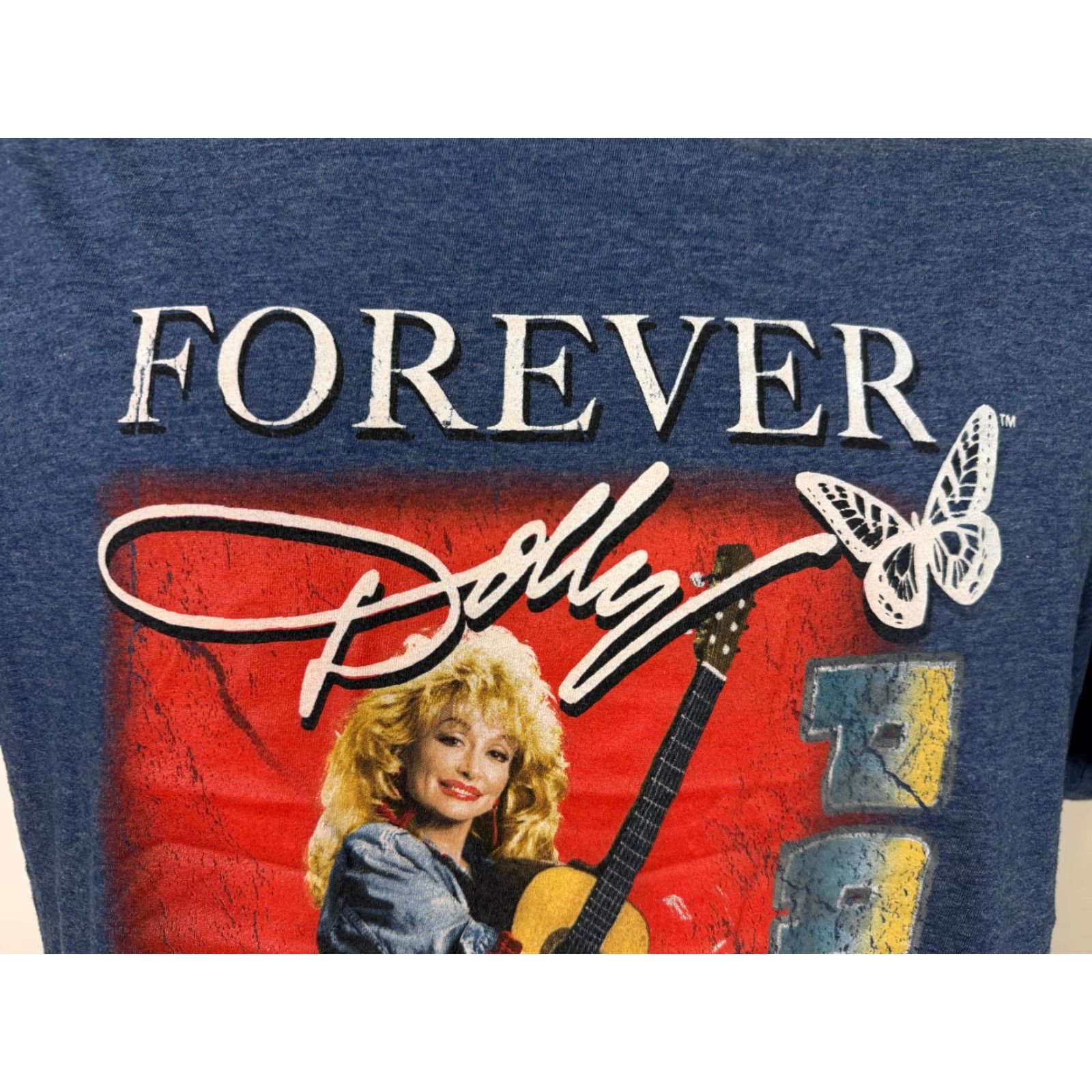 Vintage Dolly Parton Shirt Adult Large Blue T-Shirt Unisex M? (no) Size US L / EU 52-54 / 3 - 2 Thumbnail