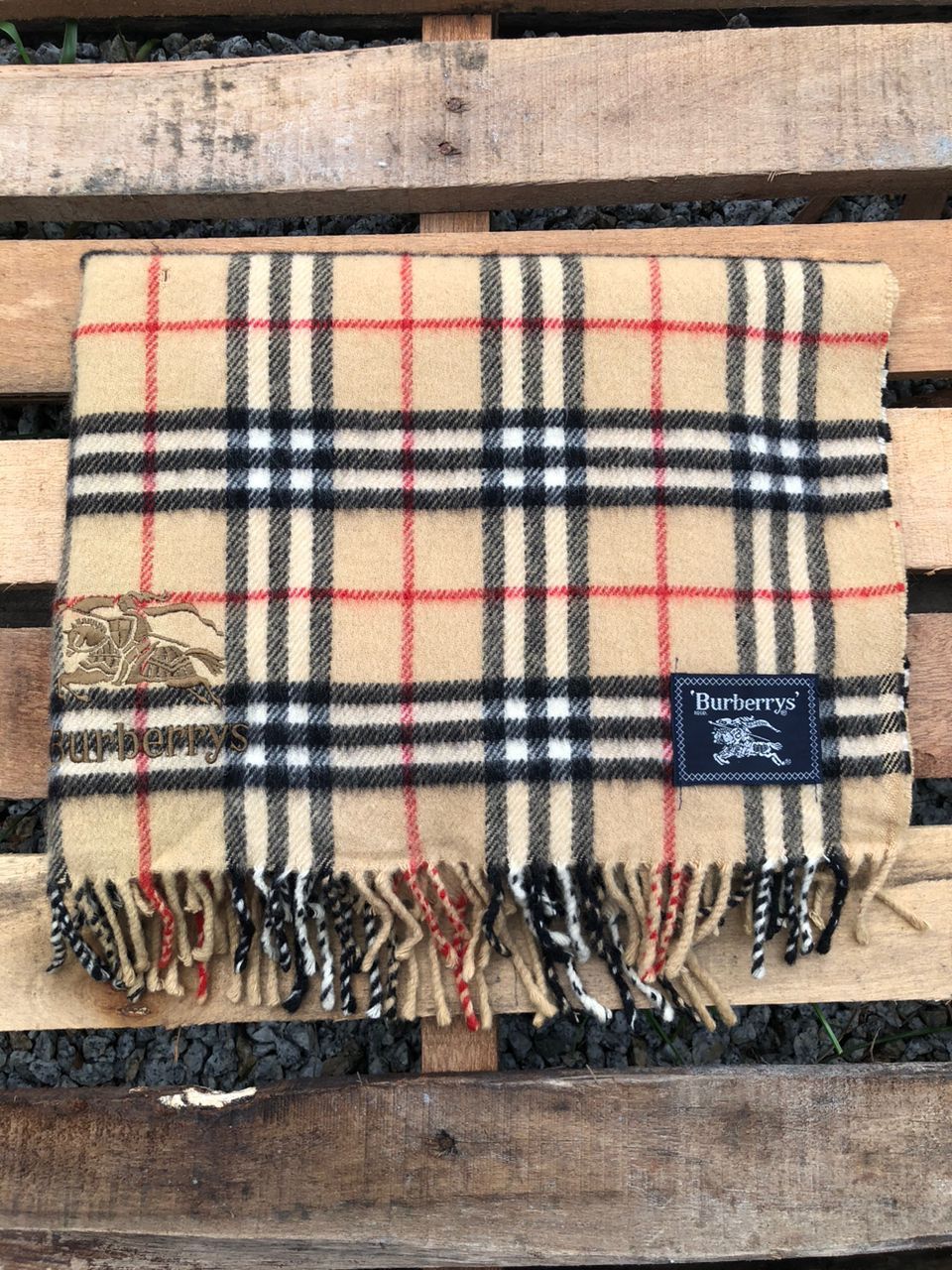 Burberry × Vintage Vintage 90s Burberrys Nova Check Oversized Scarves/Muffler Size ONE SIZE - 1 Thumbnail