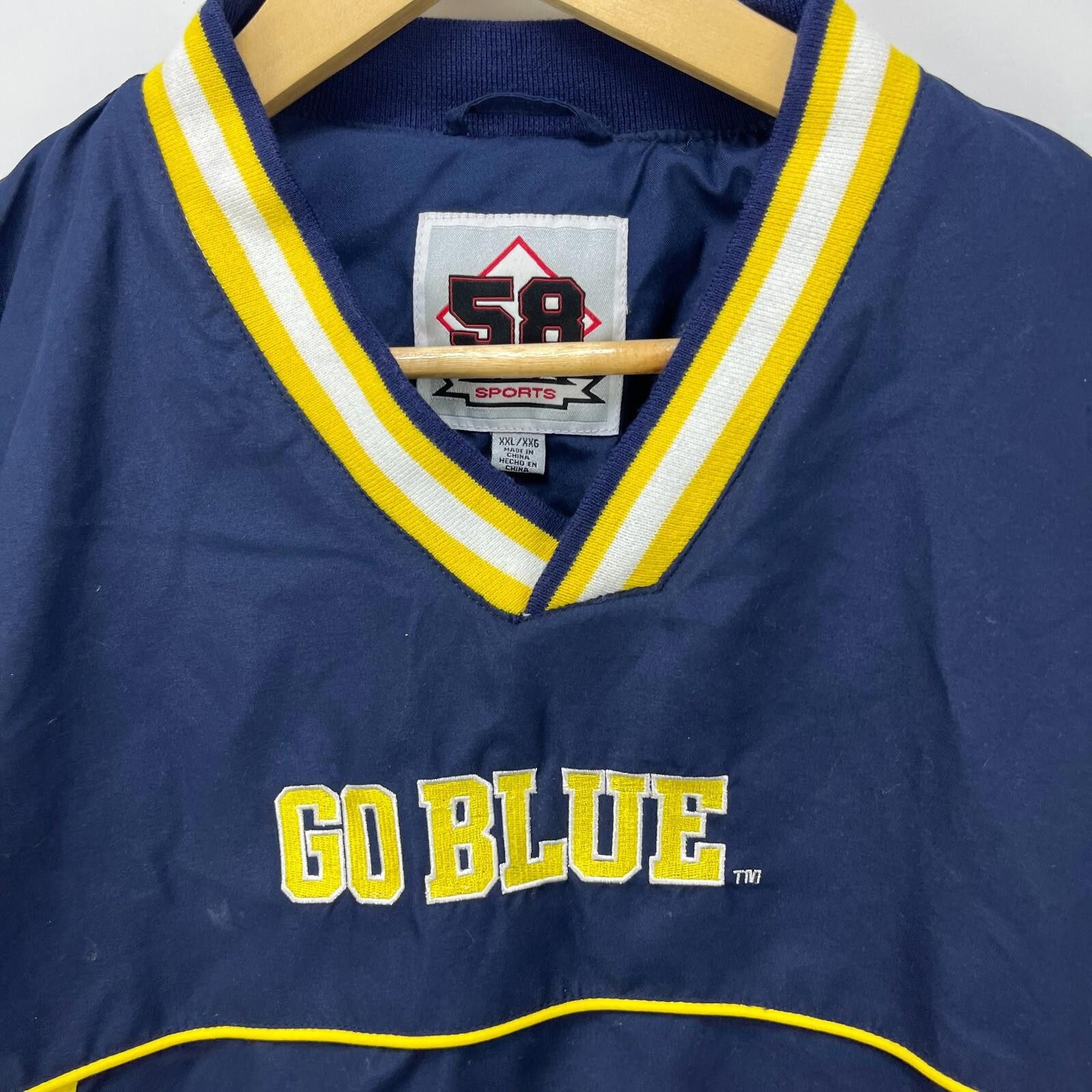 Vintage Vintage Michigan Wolverines Windbreaker Jacket Size 2XL Size US XXL / EU 58 / 5 - 6 Thumbnail
