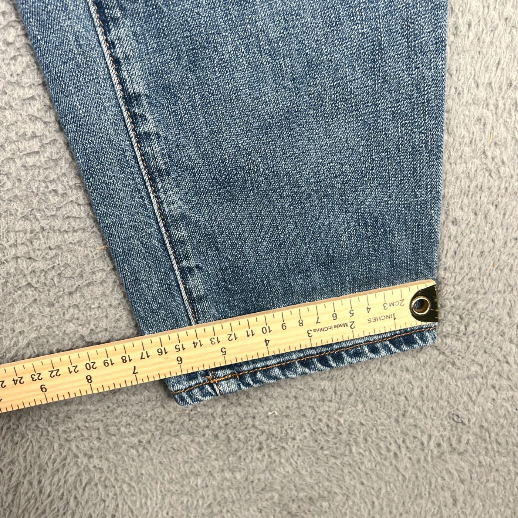 American Eagle Outfitters AMERICAN EAGLE Jeans Womens 8 Blue Cropped Destroyed Button Fly Size 30" / US 8 / IT 44 - 4 Thumbnail