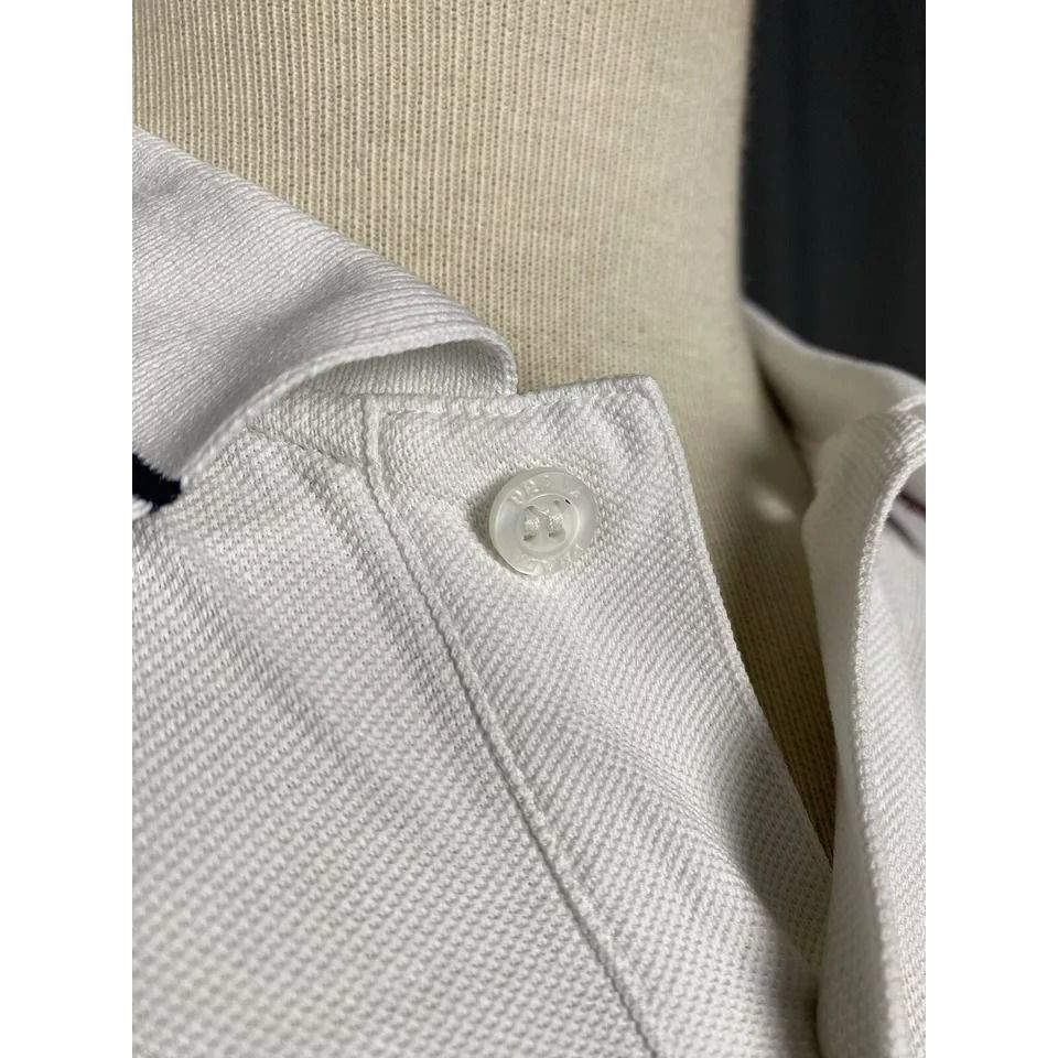 Prada Prada Red Tab Luxury Men's White Polo T-Shirt Size L Size US L / EU 52-54 / 3 - 9 Thumbnail