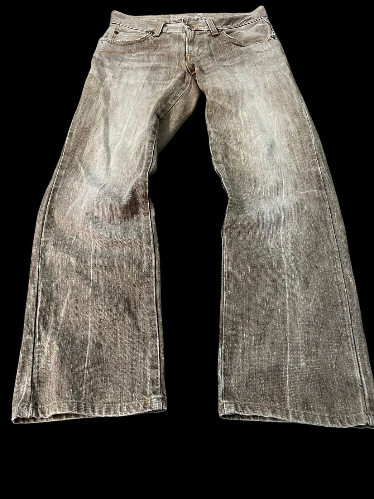 If Six Was Nine Vintage Edwin 503 Blue Trip Mud Wash Jean Size US 30 / EU 46 - 1 Thumbnail