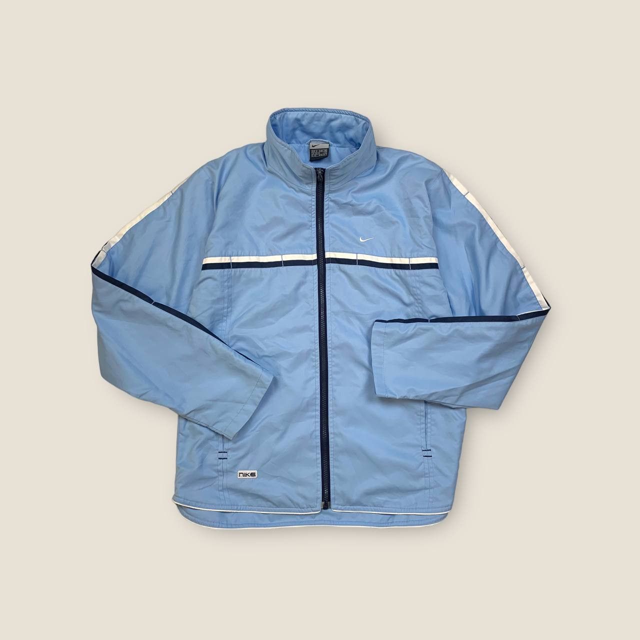 Nike Nike Y2K Baby Blue Full Zip Track Jacket Swoosh Logo Size US M / EU 48-50 / 2 - 1 Thumbnail