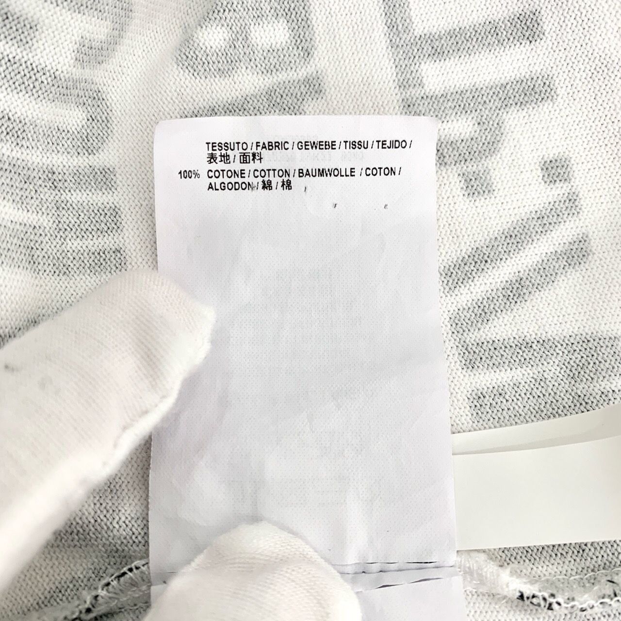Balenciaga Balenciaga Allover Logo Print White & Black Cotton T-Shirt X Size US XS / EU 42 / 0 - 5 Thumbnail