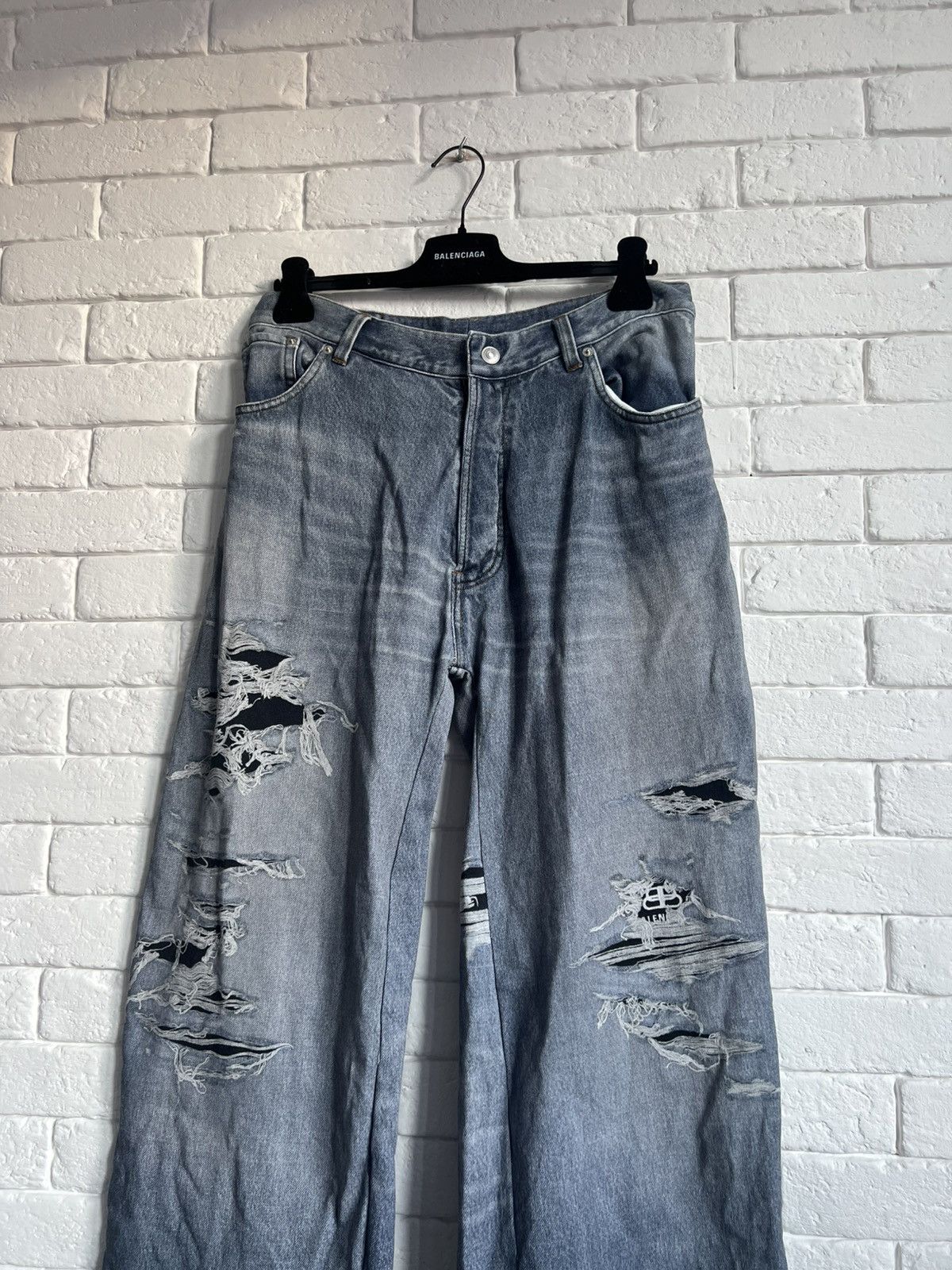 Balenciaga M size Balenciaga Trompe loeil „denim” Size US 32 / EU 48 - 3 Thumbnail