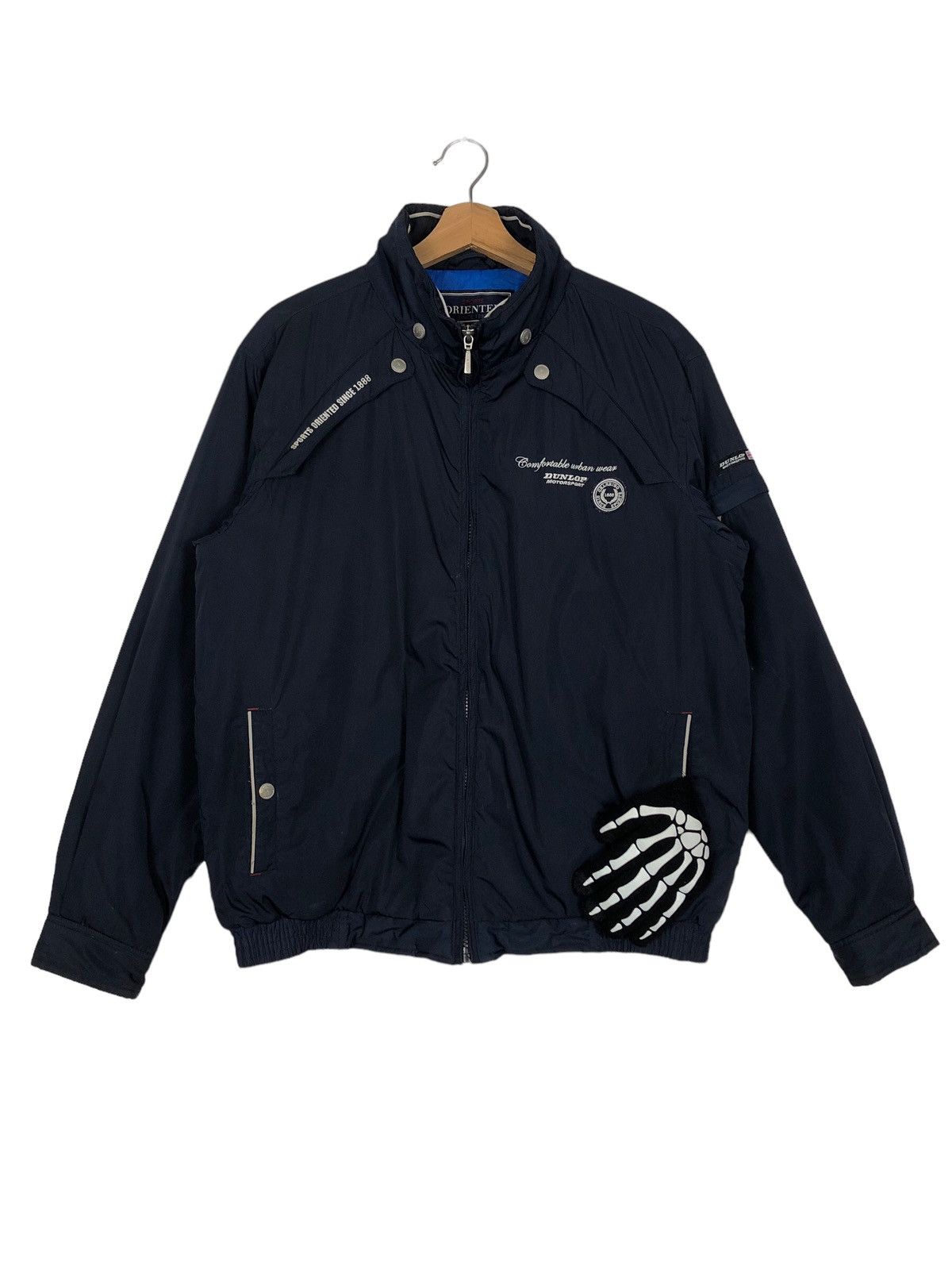 Japanese Brand 🔥F1 Bomber Jacket Dunlop Racing Sport Full Print Size US L / EU 52-54 / 3 - 1 Thumbnail