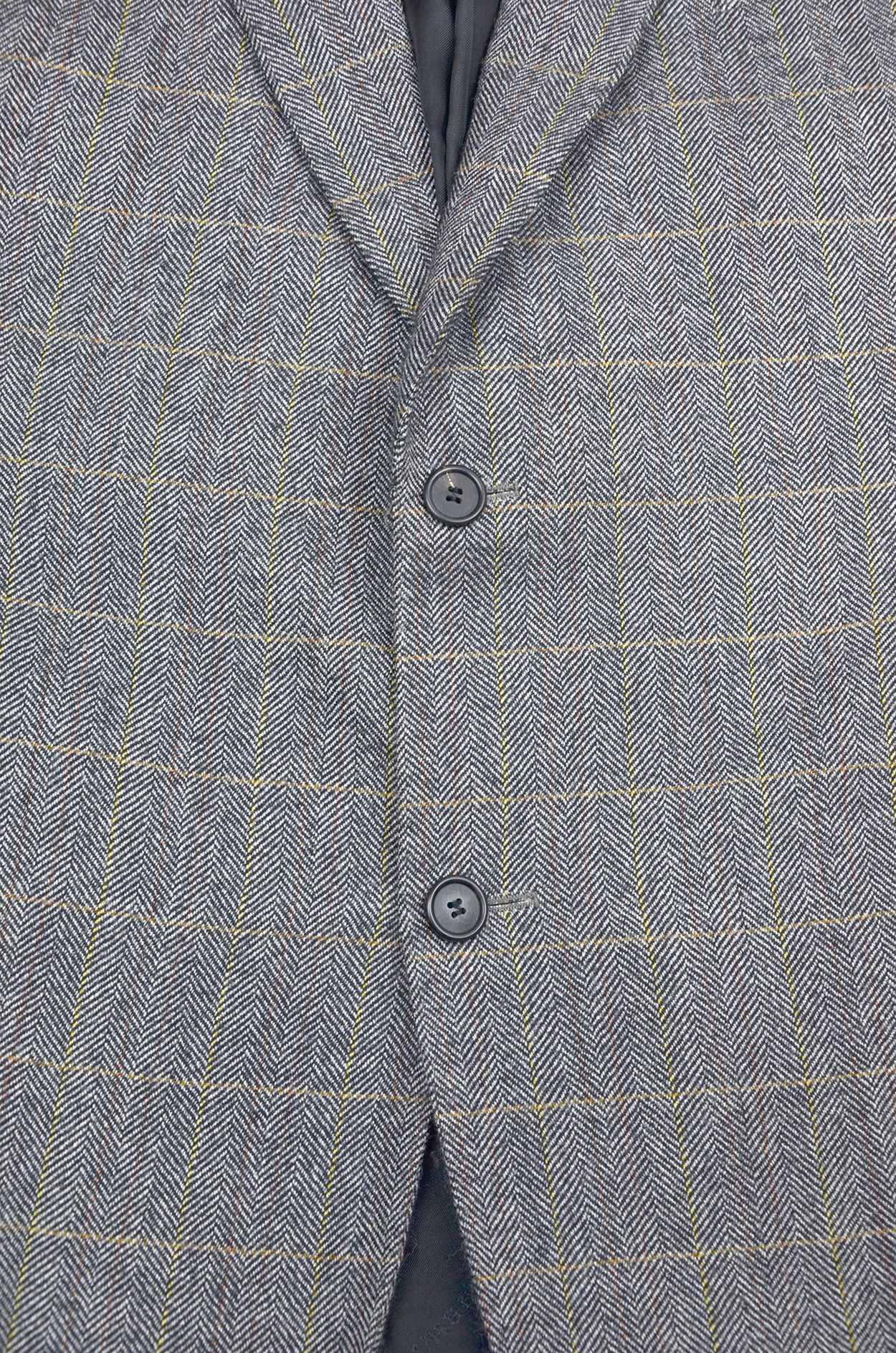 Burberry Burberry London Wool Herringbone Blazer Grey - Size 54 Size 44R - 5 Thumbnail