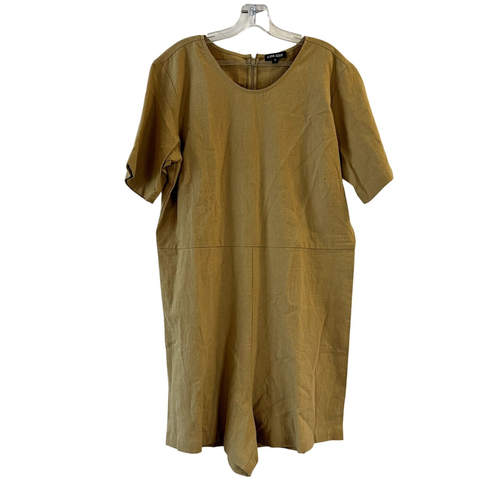 Ilana Kohn Ilana Kohn Lee Romper Mustard Yellow Cotton Short Sleeve 16 Size 38" / US 16 / IT 52 - 1 Thumbnail
