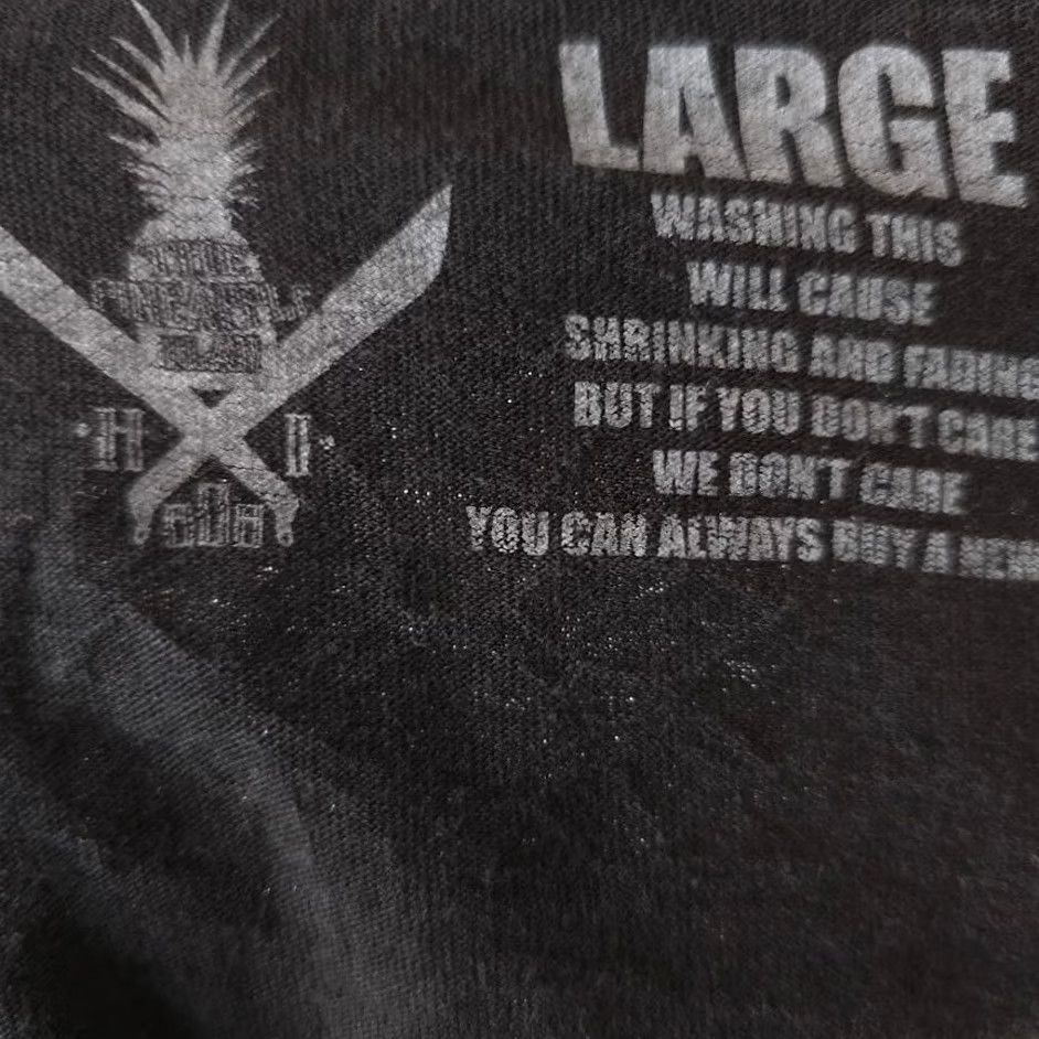 Vintage Pineapple Clan Hawaii City Limits T Shirt Mens Large Black Cotton Crew Neck Short Sleeve Vintage 2000-2009 Logo Graphic Print Size US L / EU 52-54 / 3 - 7 Thumbnail