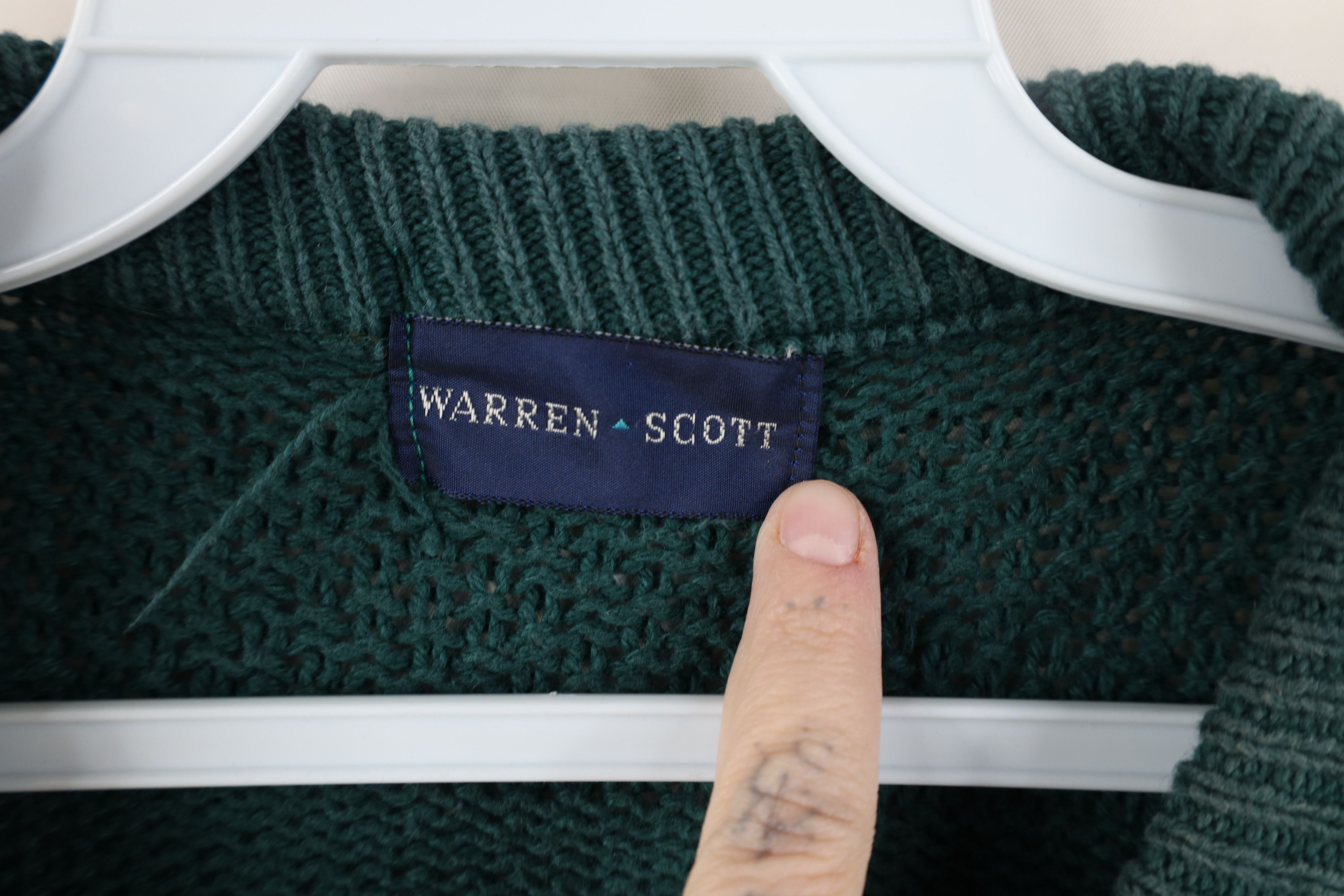 Vintage Vintage 90s Streetwear Fair Isle Knit Crewneck Sweater Green Size US XL / EU 56 / 4 - 6 Thumbnail