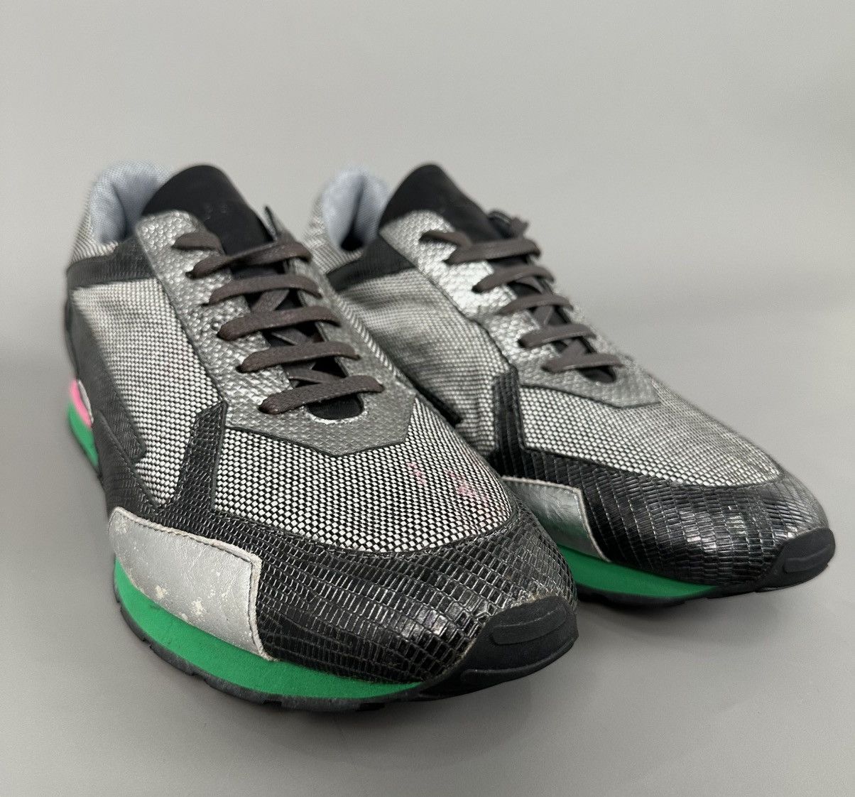 Raf Simons Raf Simons - S/S13 Holo Runner Multi Color / Metallic Silver Size US 11.5 / EU 44-45 - 4 Thumbnail