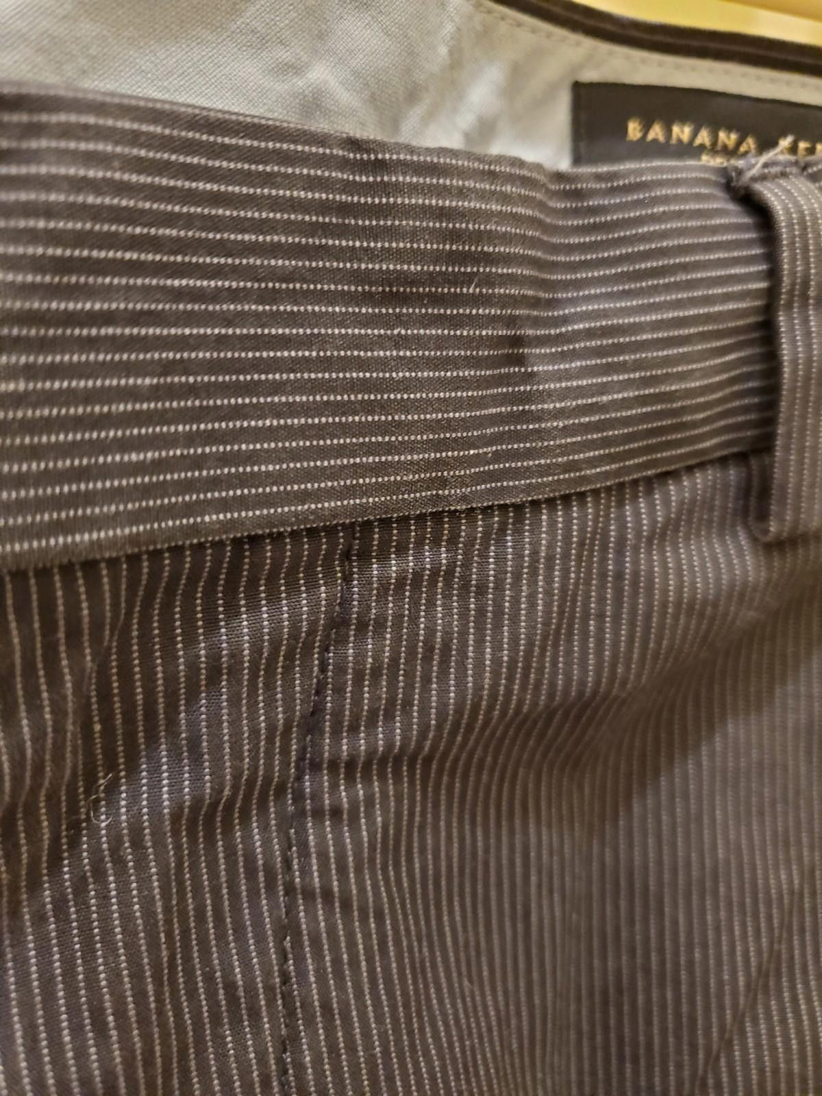 Banana Republic Banana Republic Dress Chino Pants Mens 33x30 Black FlatFront Size US 33 - 2 Thumbnail