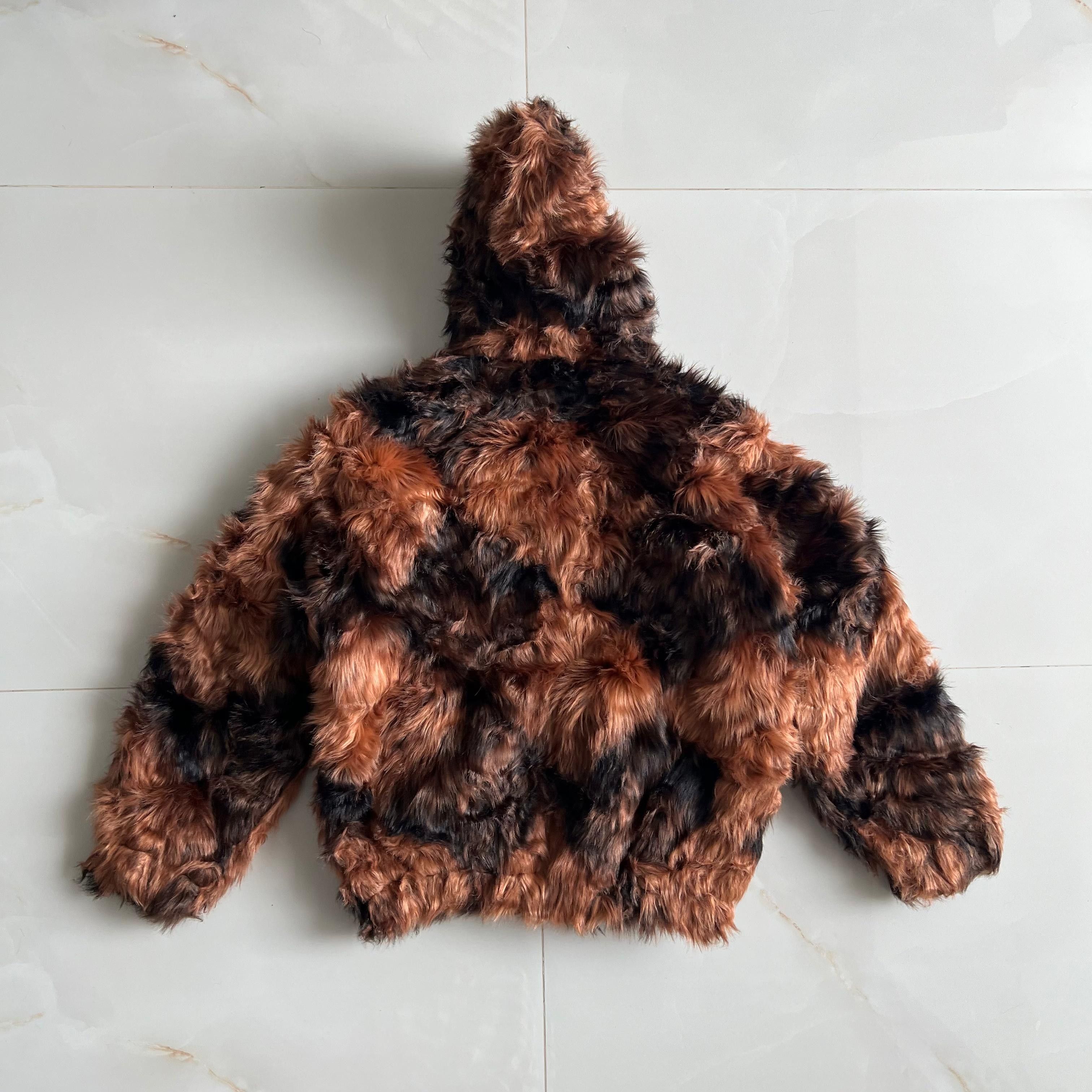 Corteiz Corteiz Faux Fur Hooded Jacket Brown Size US L / EU 52-54 / 3 - 2 Thumbnail