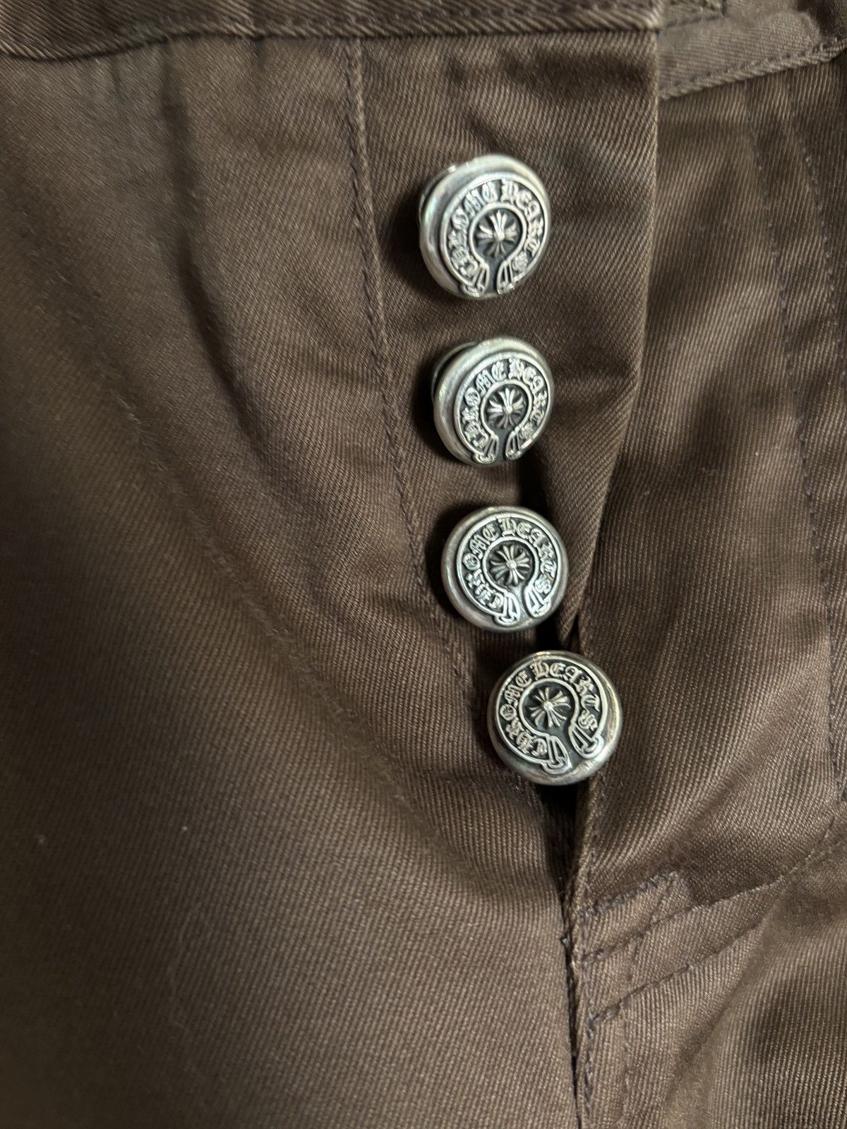 Chrome Hearts 🚭EVERYDAY CHROME🚭 BROWN CHINO SHORTS Size US 34 / EU 50 - 4 Thumbnail