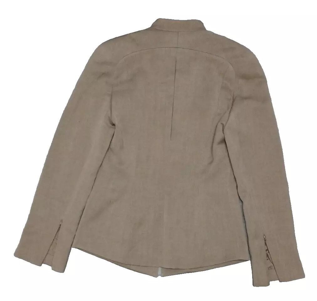 Salvatore Ferragamo SALVATORE FERRAGAMO Women Long Sleeve Vtg Tan Jacket Size M / US 6-8 / IT 42-44 - 3 Thumbnail