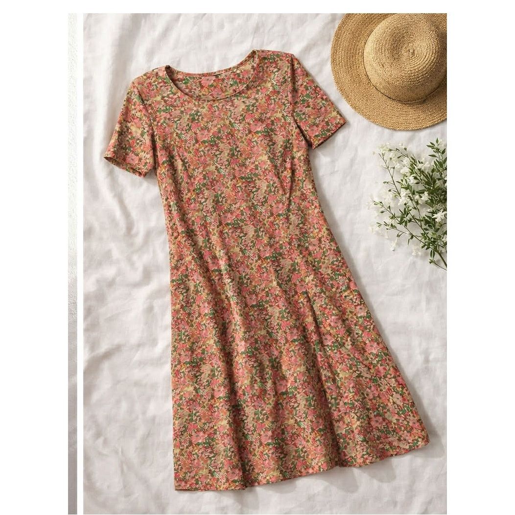 Other VTG E.D. Michaels Melanie Drucker Floral A Line Dress 9/10 Size M / US 6-8 / IT 42-44 - 3 Thumbnail