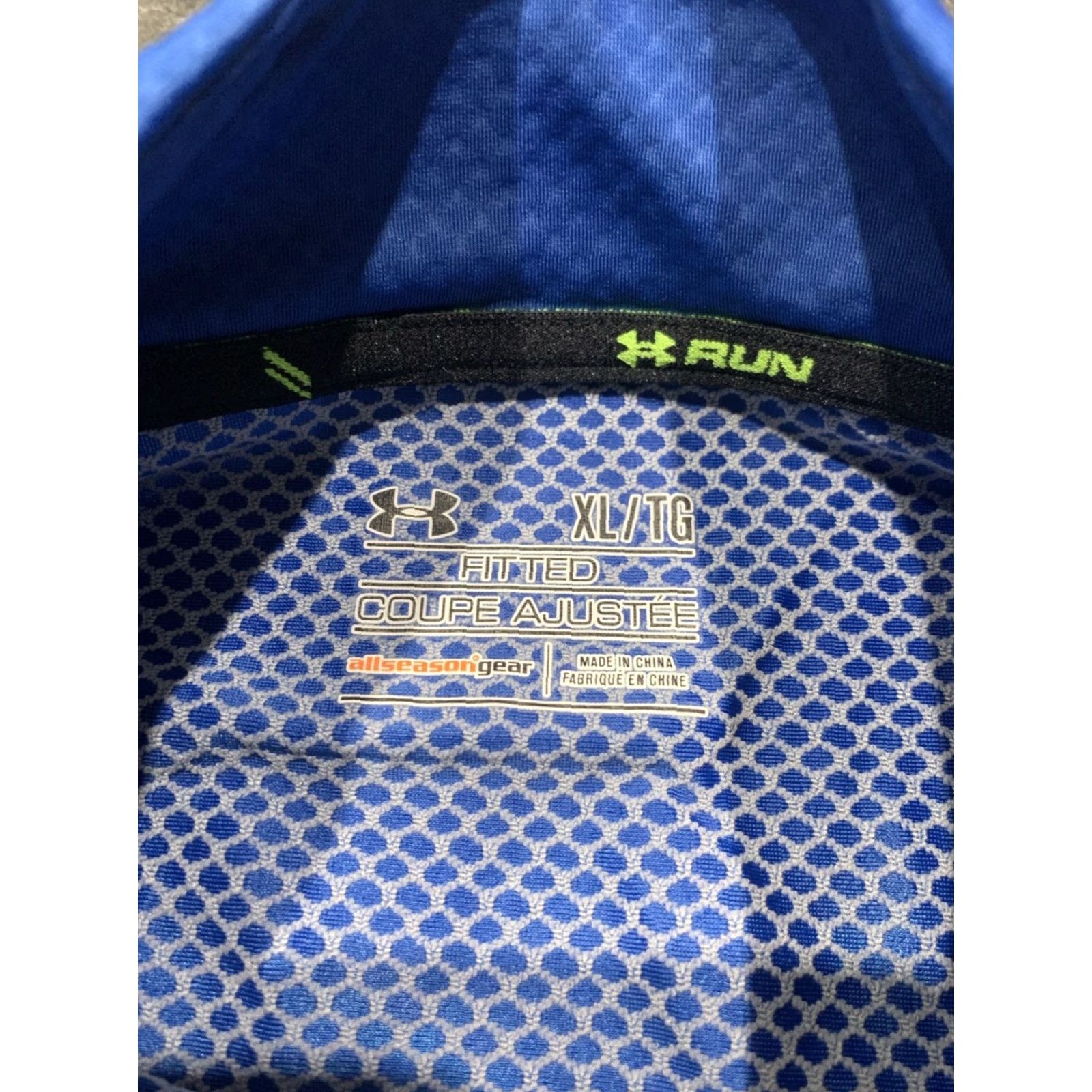 Under Armour Under Armour Fitted Running Shirt Mens XL Blue Long Sleeve 1/4 Zip Workout Size US XL / EU 56 / 4 - 7 Thumbnail