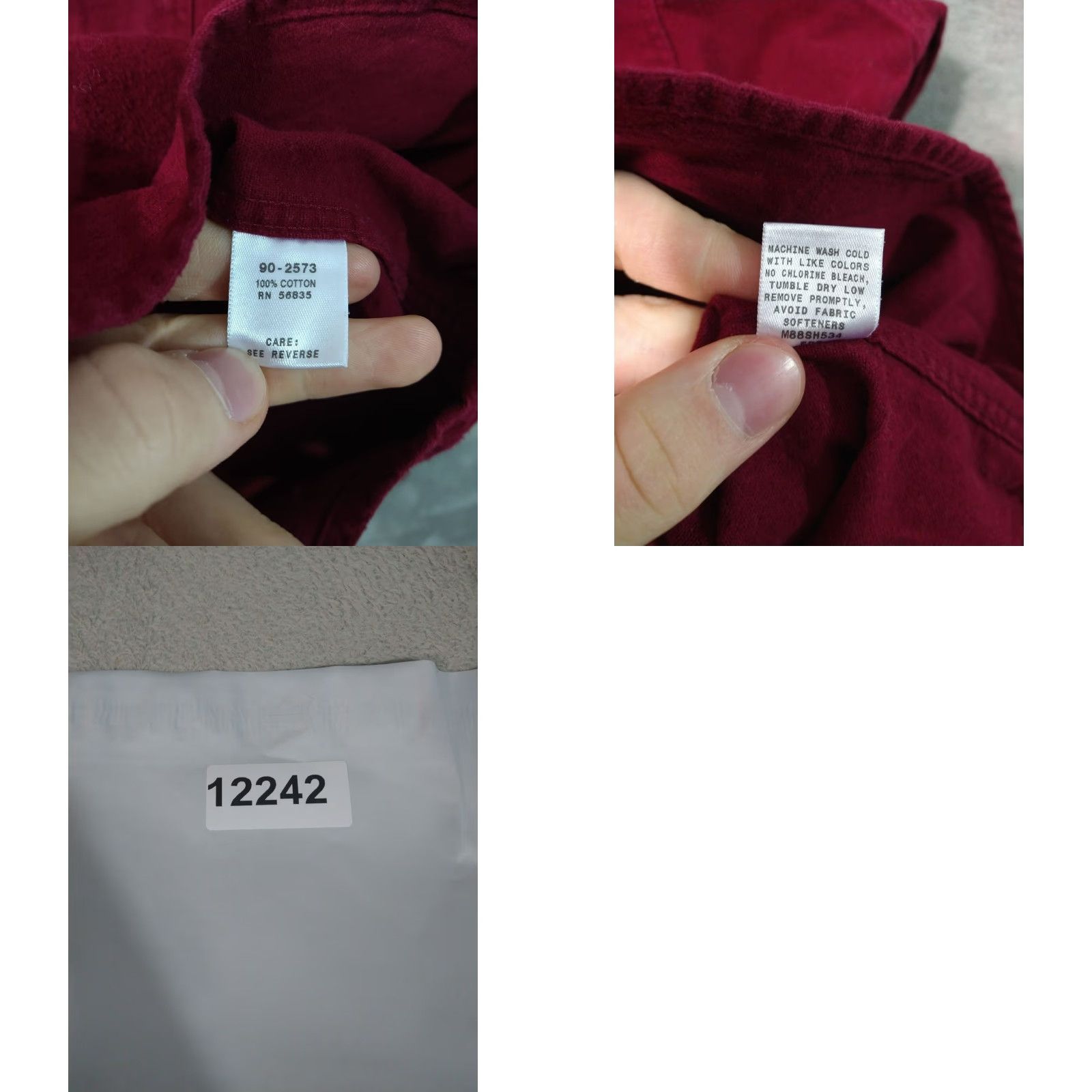 Vintage Cabela's Shirt Mens M Red Chamois Long Sleeve Button-Up Cotton Outdoor Casual Workwear Size US M / EU 48-50 / 2 - 8 Thumbnail