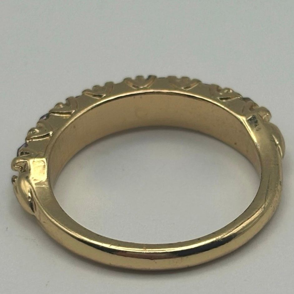 Other Purple & Gold Crystal Ring Size ONE SIZE - 5 Thumbnail