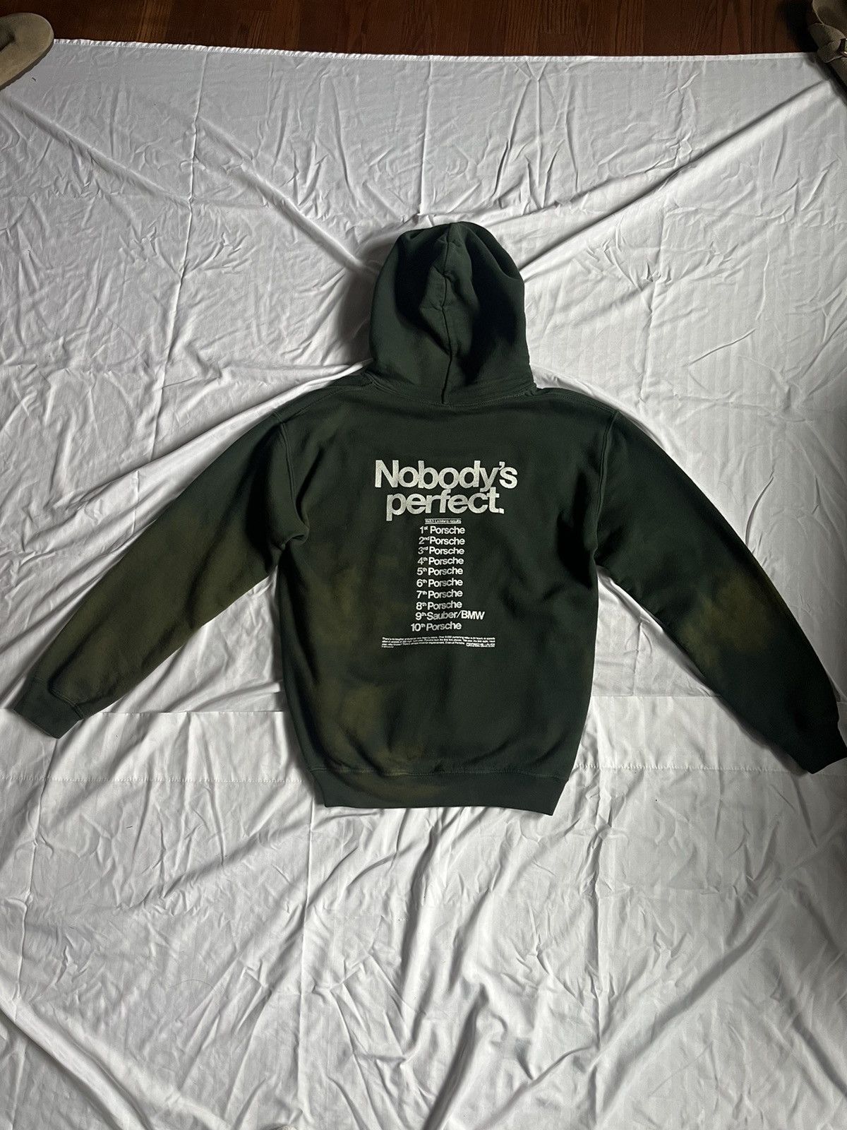 Vintage Porsche racing faded vintage hoodie forest green Size US S / EU 44-46 / 1 - 4 Thumbnail