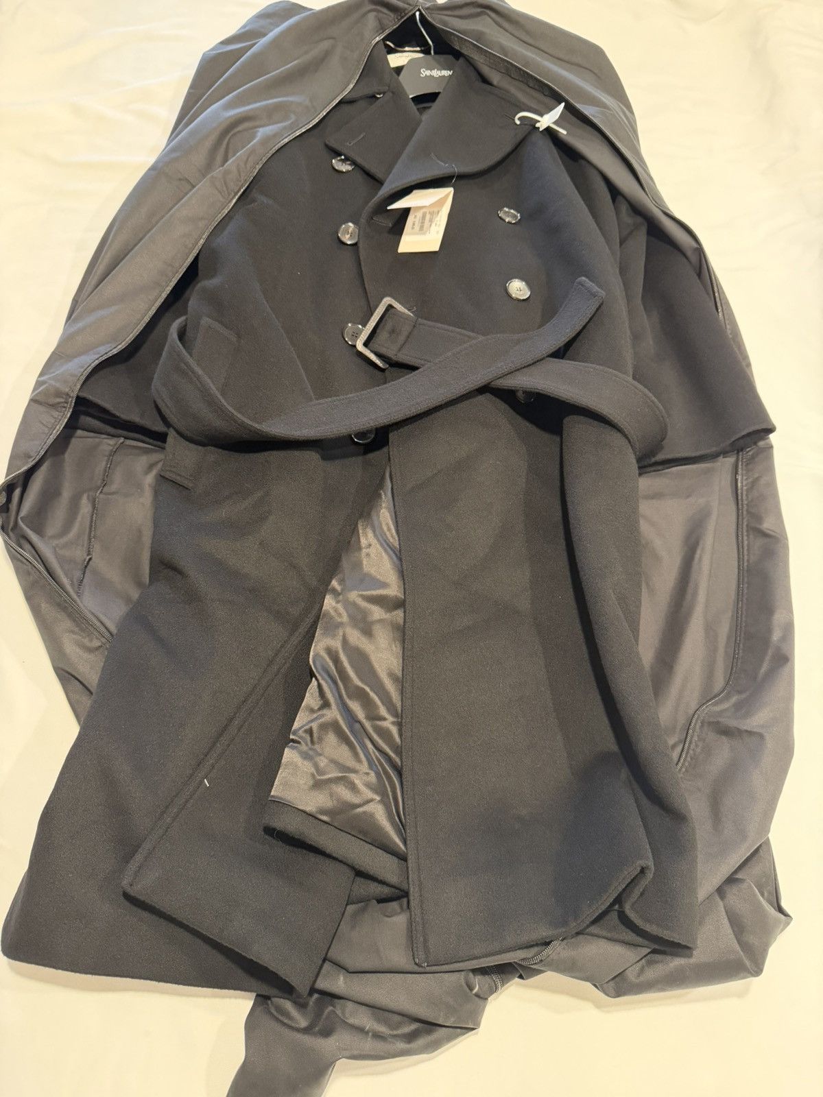 Saint Laurent Paris Saint Laurent men’s 2024 double breasted coat. 52/42/L $6600 Size US L / EU 52-54 / 3 - 2 Thumbnail