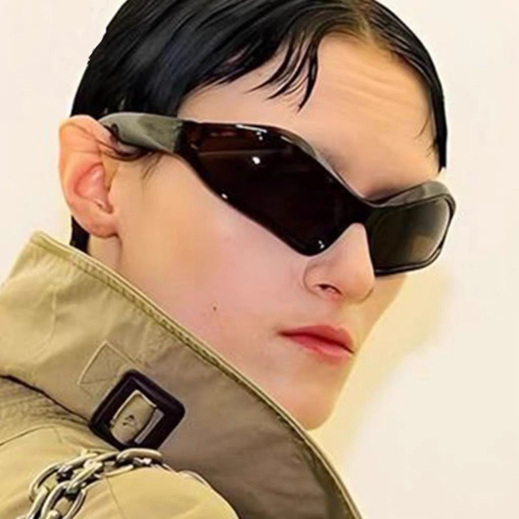 Electric Visual Hip-hop Street ins style custom avant-garde sunglasses Size ONE SIZE - 6 Thumbnail