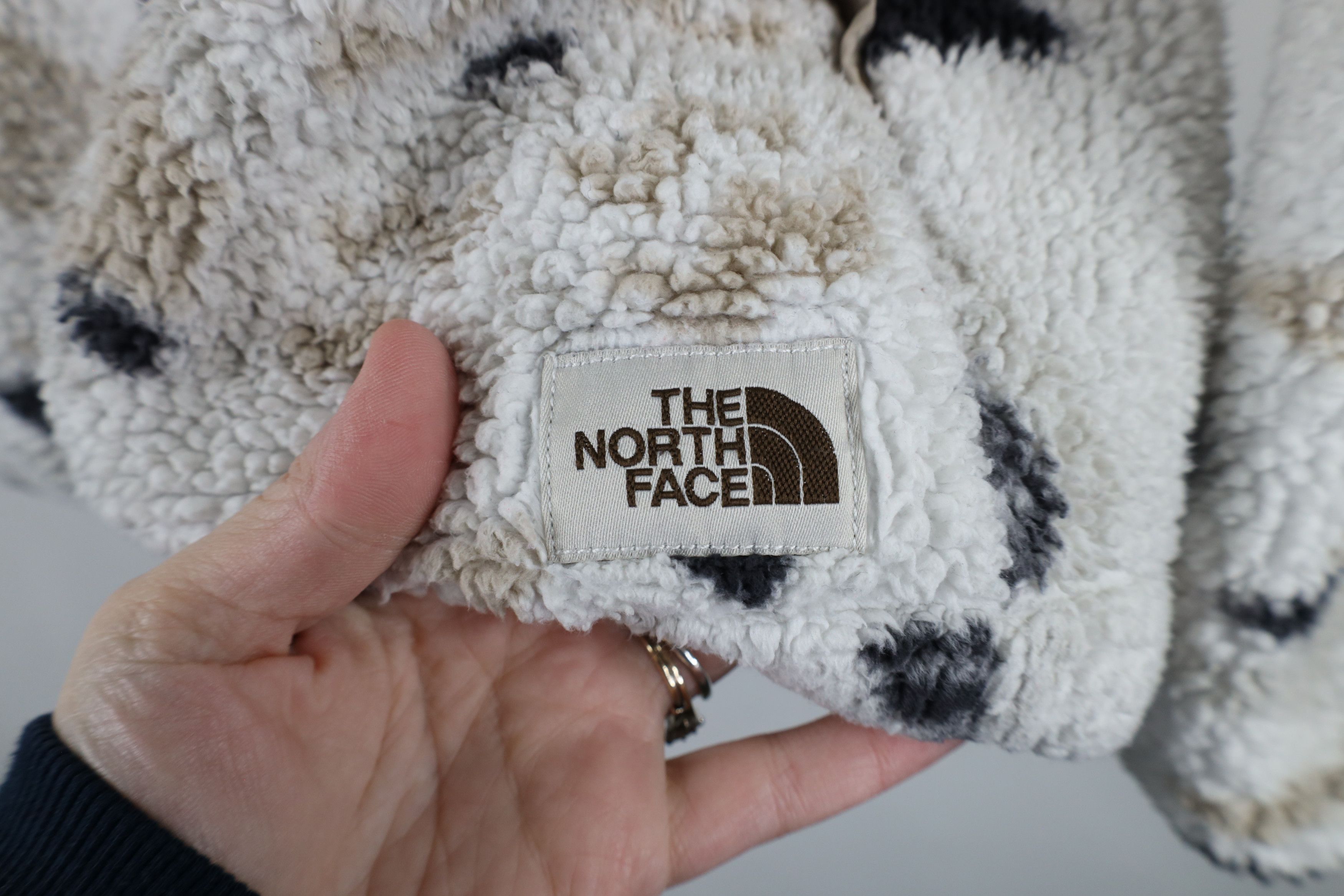 The North Face × Vintage The North Face Deep Pile Fleece Campshire Half Zip Hoodie Size XS / US 0-2 / IT 36-38 - 4 Thumbnail