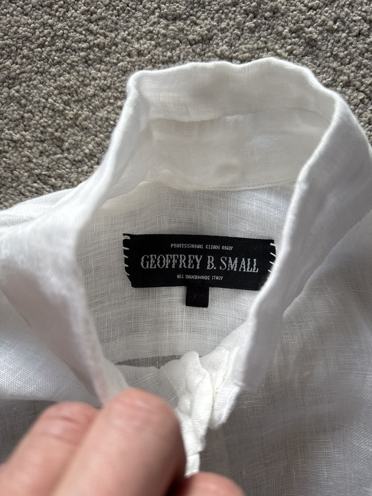 Geoffrey B. Small Linen Popover shirt Size US M / EU 48-50 / 2 - 2 Thumbnail