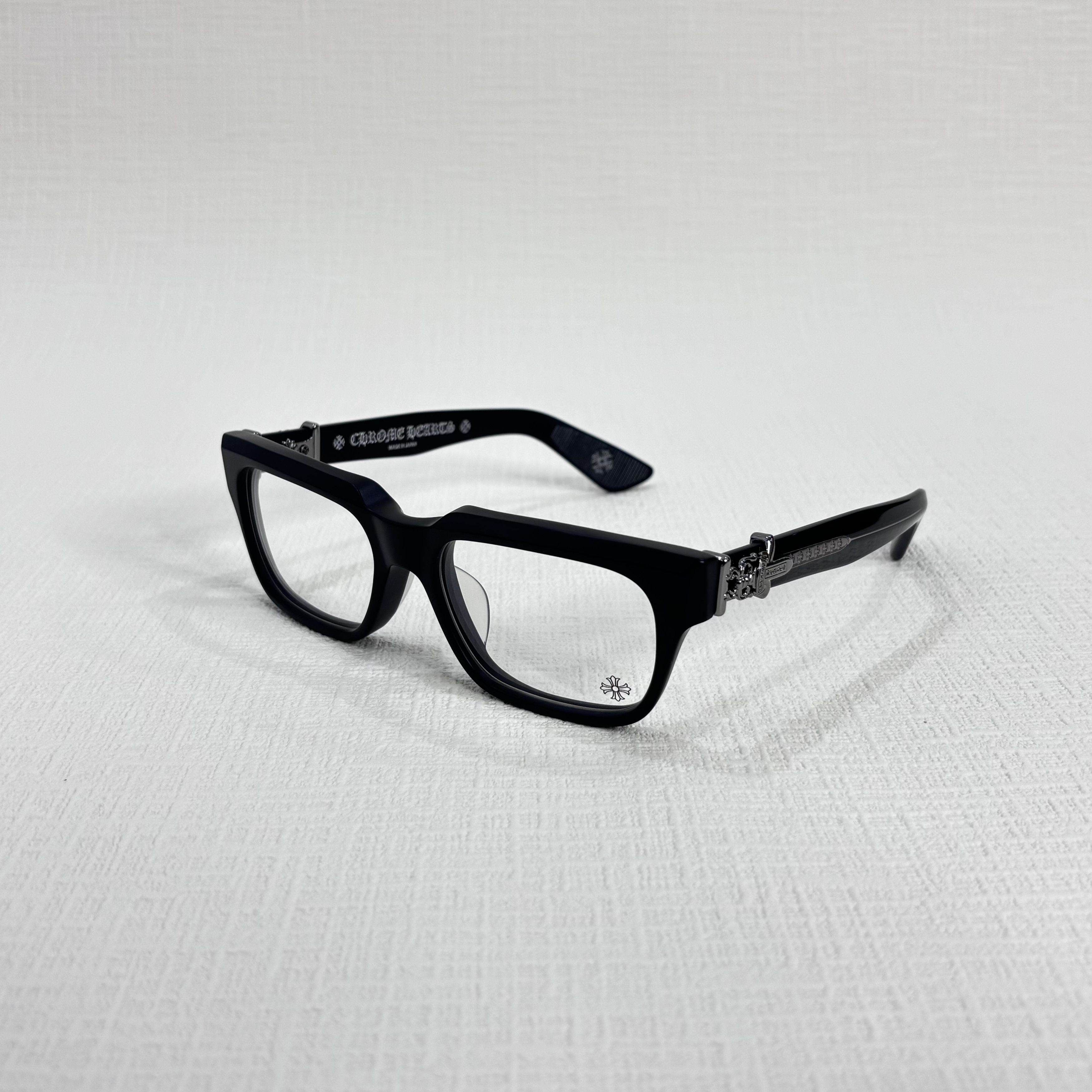 Chrome Hearts CHROME HEARTS VAGILLIONAIRE I MATTE BLACK EYEGLASSES Size ONE SIZE - 1 Thumbnail
