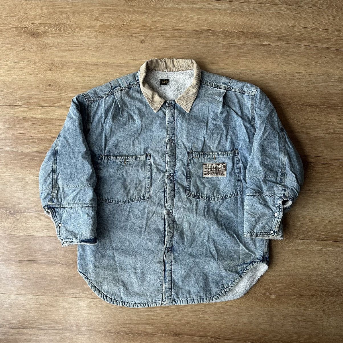Lee Vintage Lee New Riders Denim Sherpa Jacket Collared Size US M / EU 48-50 / 2 - 4 Thumbnail