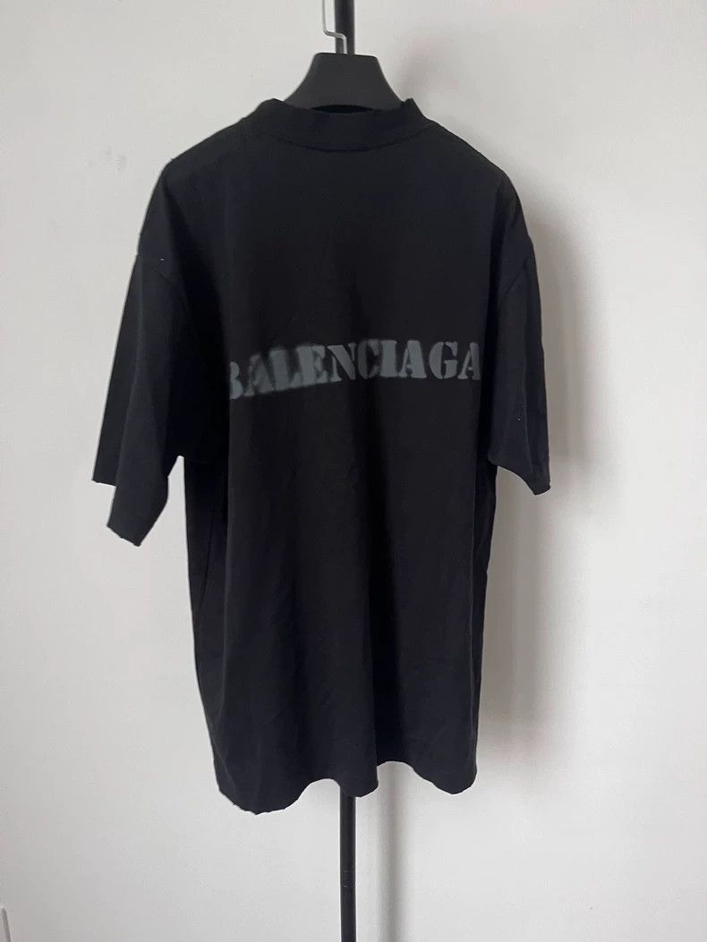 Balenciaga Balenciaga Letter Print Crew Neck Pullover Short Sleeve T- Size US S / EU 44-46 / 1 - 2 Thumbnail