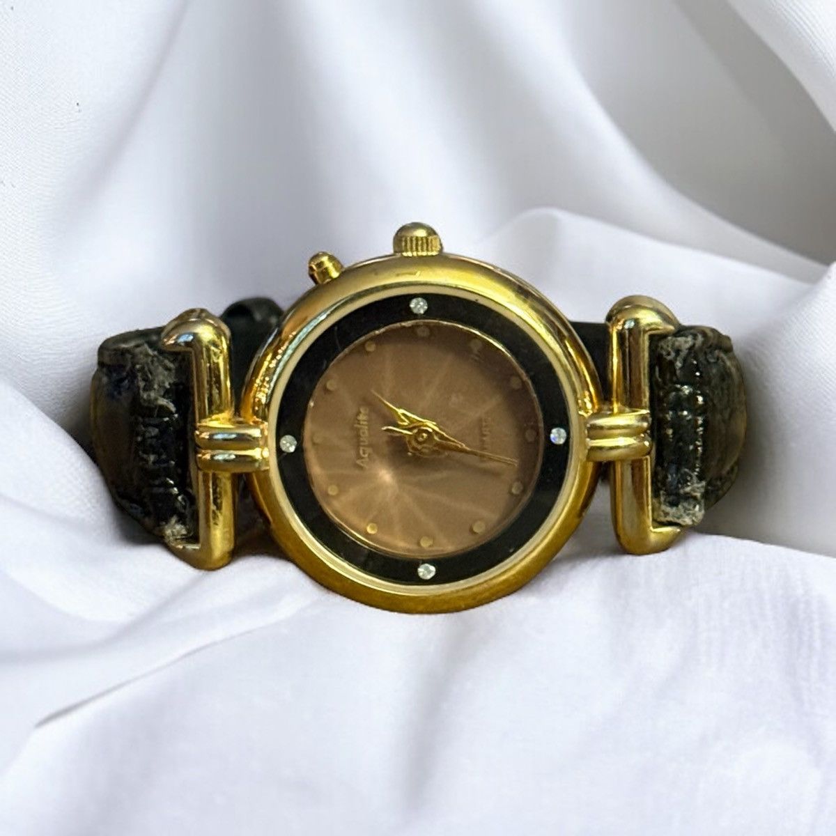 Vintage Vintage Aqualite leather watch Size ONE SIZE - 1 Thumbnail