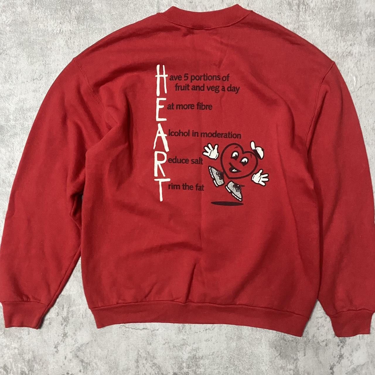 Other Red vintage 90s cardiac rehab sweatshirt streetwear Size US L / EU 52-54 / 3 - 4 Thumbnail