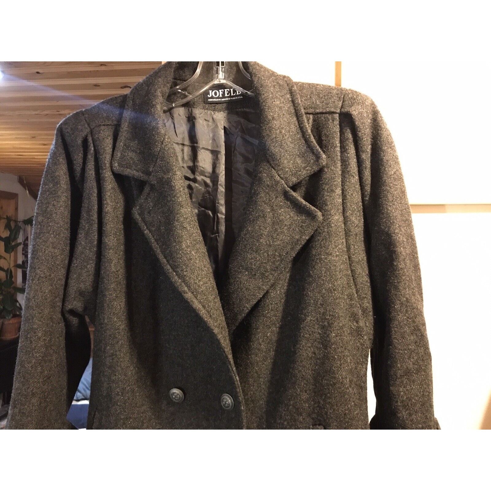 Other Jofeld Vintage Women’s Gray Wool Nylon Button Coat Sz 22x45 Size L / US 10 / IT 46 - 9 Thumbnail