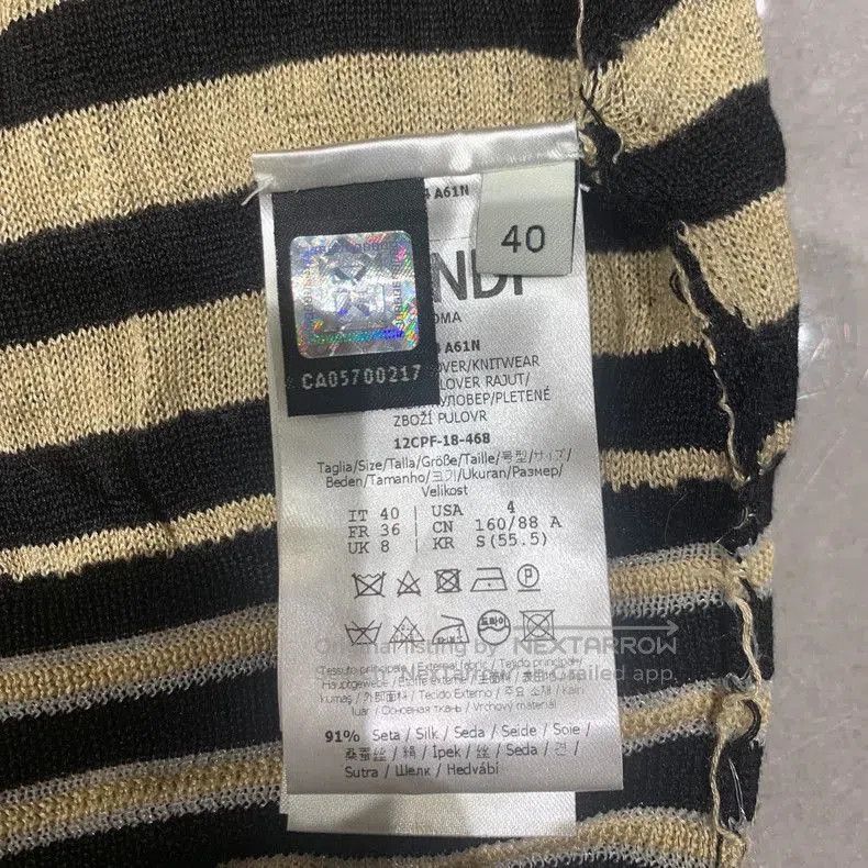 Fendi FENDI Striped Cold. Size US S / EU 44-46 / 1 - 4 Thumbnail