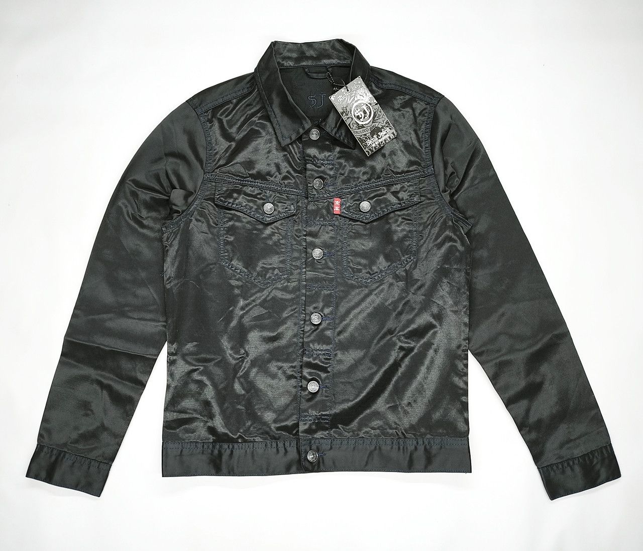 Skull Jeans by an Alchemist new with tag SKULL jeans black light jacket overalls Size US S / EU 44-46 / 1 - 1 Thumbnail