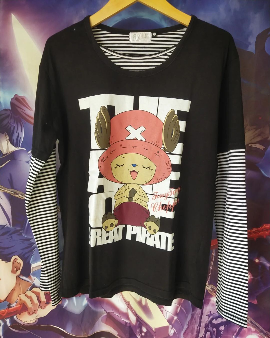 Anime × Japanese Brand One Piece Chopper Big Print Anime Longsleeve Size L / US 10 / IT 46 - 1 Thumbnail
