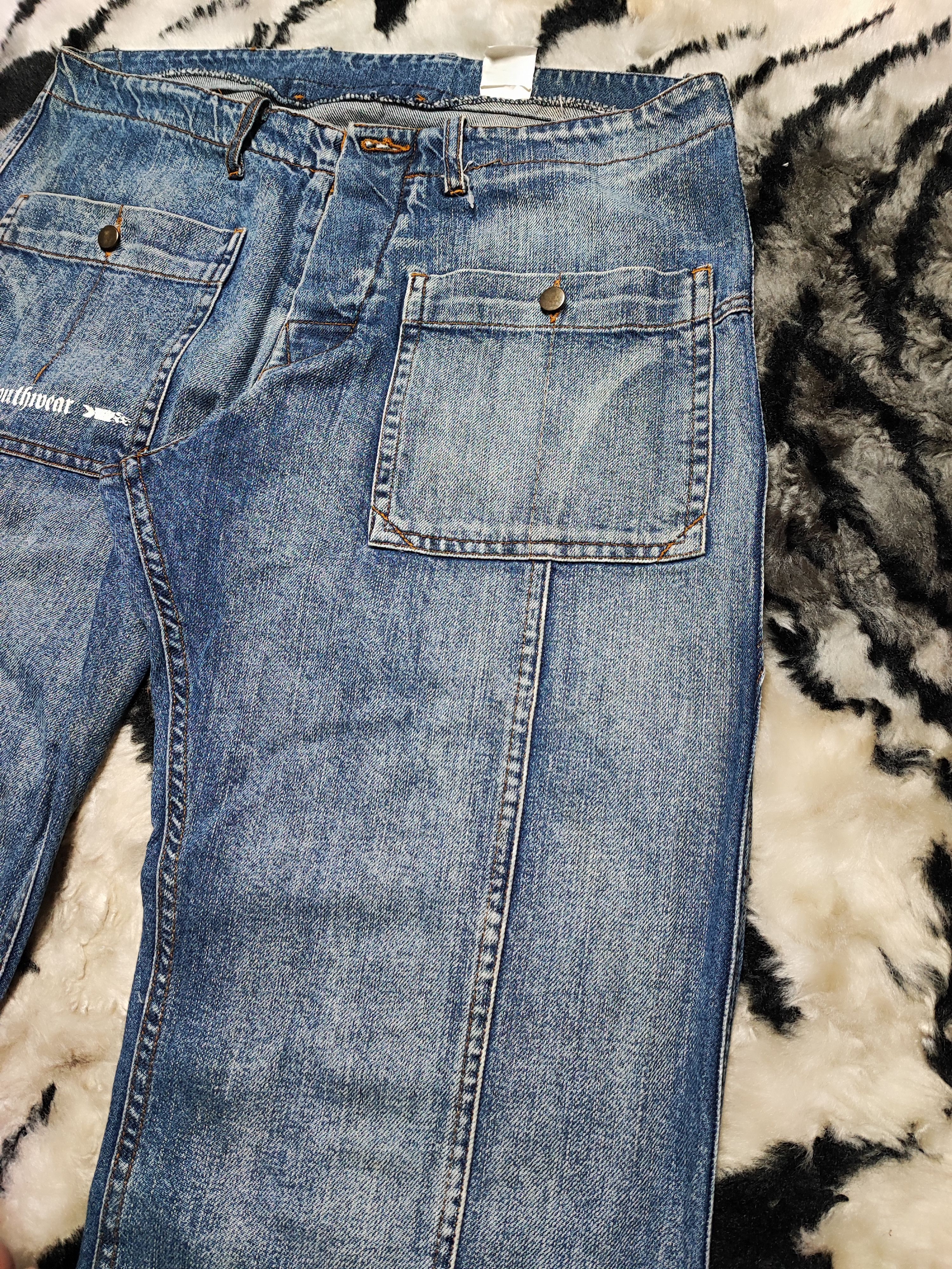 Japanese Brand Skull Denim Bakers Pants Cargo Size US 32 / EU 48 - 10 Thumbnail