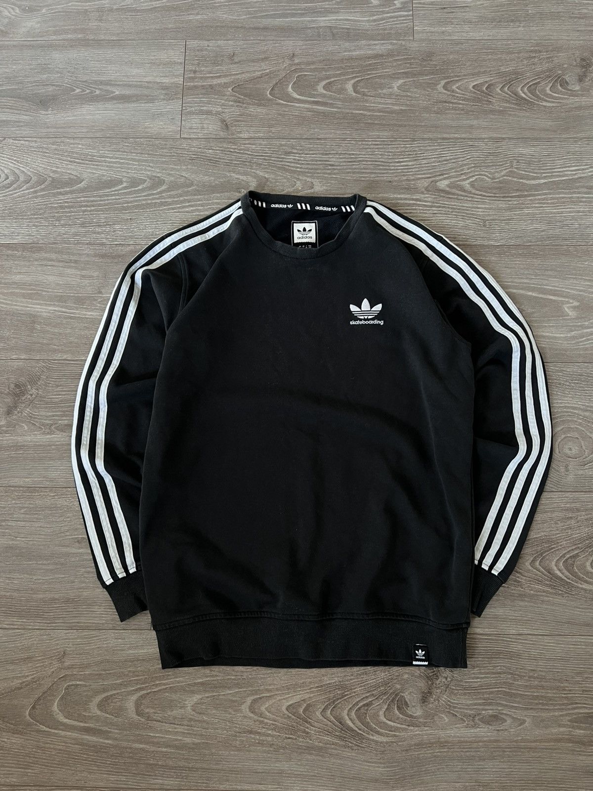 Adidas × Designer ‼️Vintage Adidas Skateboarding Knit Logo 3St Sweatshirt‼️ Size US S / EU 44-46 / 1 - 10 Thumbnail