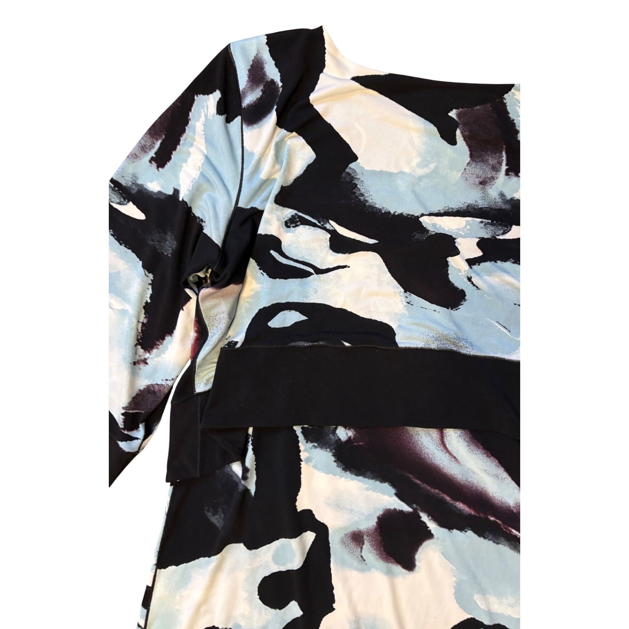 Other Eva Varro XL Tunic Dress 3/4 Sleeves Layered Stretch Knit Je Size XL / US 12-14 / IT 48-50 - 5 Thumbnail